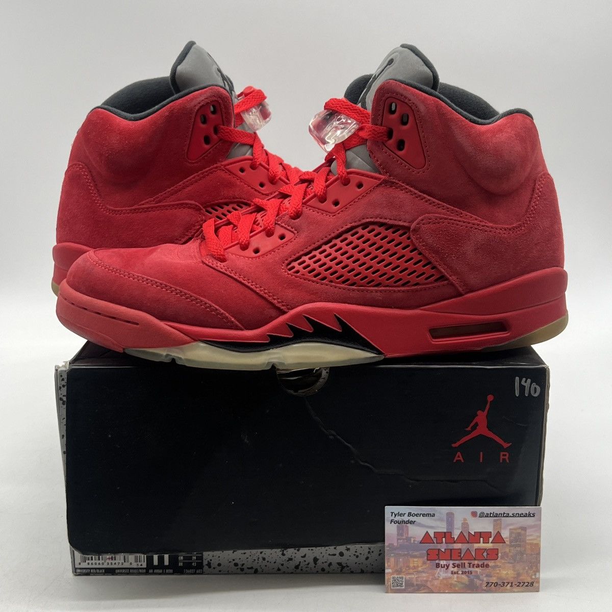 Jordan Brand Air Jordan 5 red suede Size US 11 / EU 44 - 1 Thumbnail