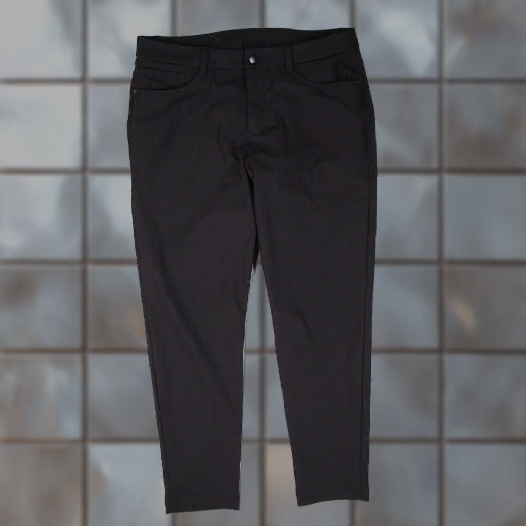 Lululemon Lululemon ABC Pant Mens 34 Black Slim 5 Pocket Tech Trousers LM5ALWS.0 Size US 34 / EU 50 - 1 Thumbnail