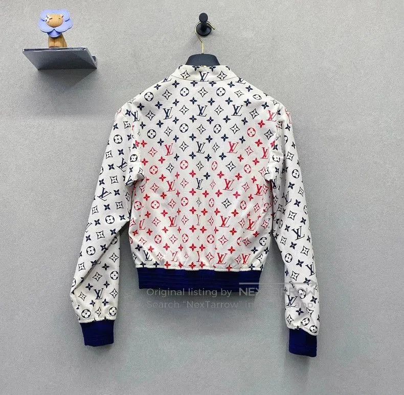 Louis Vuitton LV White Logo Print Jacket. Size US S / EU 44-46 / 1 - 2 Thumbnail