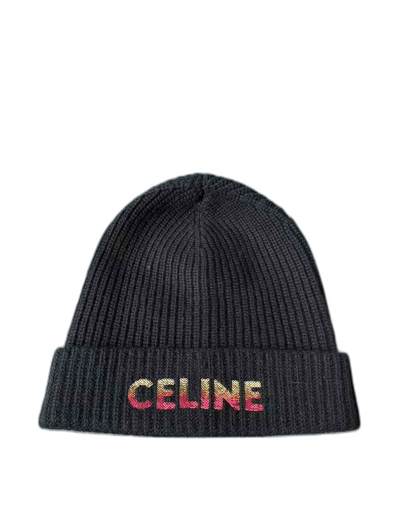 Celine Celine Sequined Beanie Size ONE SIZE - 1 Thumbnail