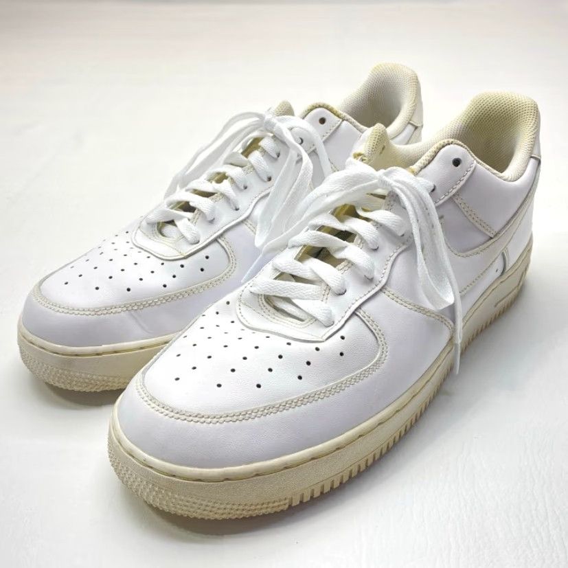 Nike Nike Air Force 1 Low “07” Men Size 13 Triple White Leather 315122-111 Nike Air Force 1 Shoes Classic White Streetwear 2010s Mens Size ONE SIZE - 2 Thumbnail