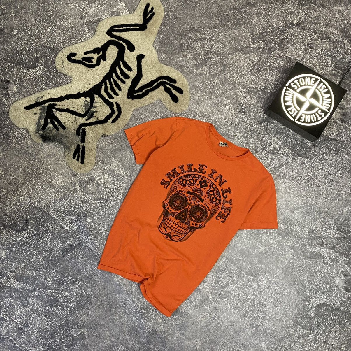 Diesel Vintage Diesel Big Graphic logo orange luxury tee Size US M / EU 48-50 / 2 - 1 Thumbnail