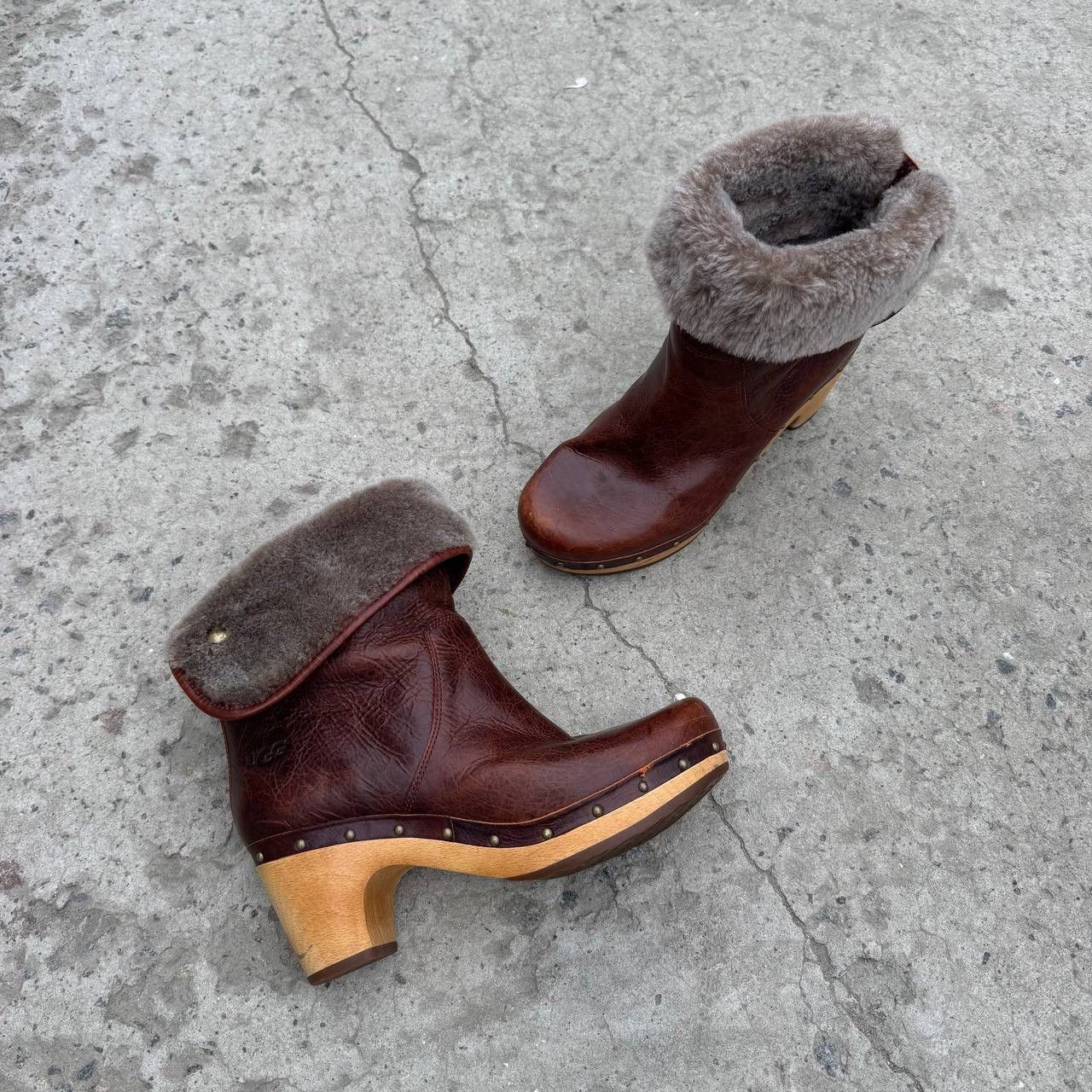 Ugg Vintage Women's boots with wooden soles Ugg Size 38 Size US 8 / IT 38 - 11 Thumbnail