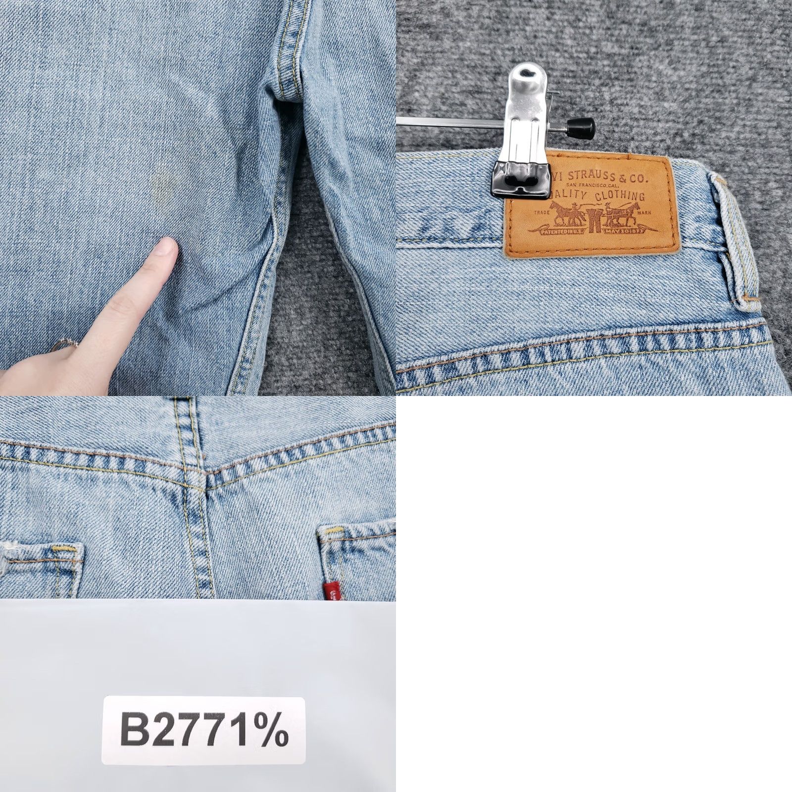 Levi's Levi's Jeans Bermuda Shorts Womens 8 Blue Distressed Light Wash Denim 5-Pocket Regular Rise High 14in Inseam XS? Size 30" / US 8 / IT 44 - 9 Thumbnail