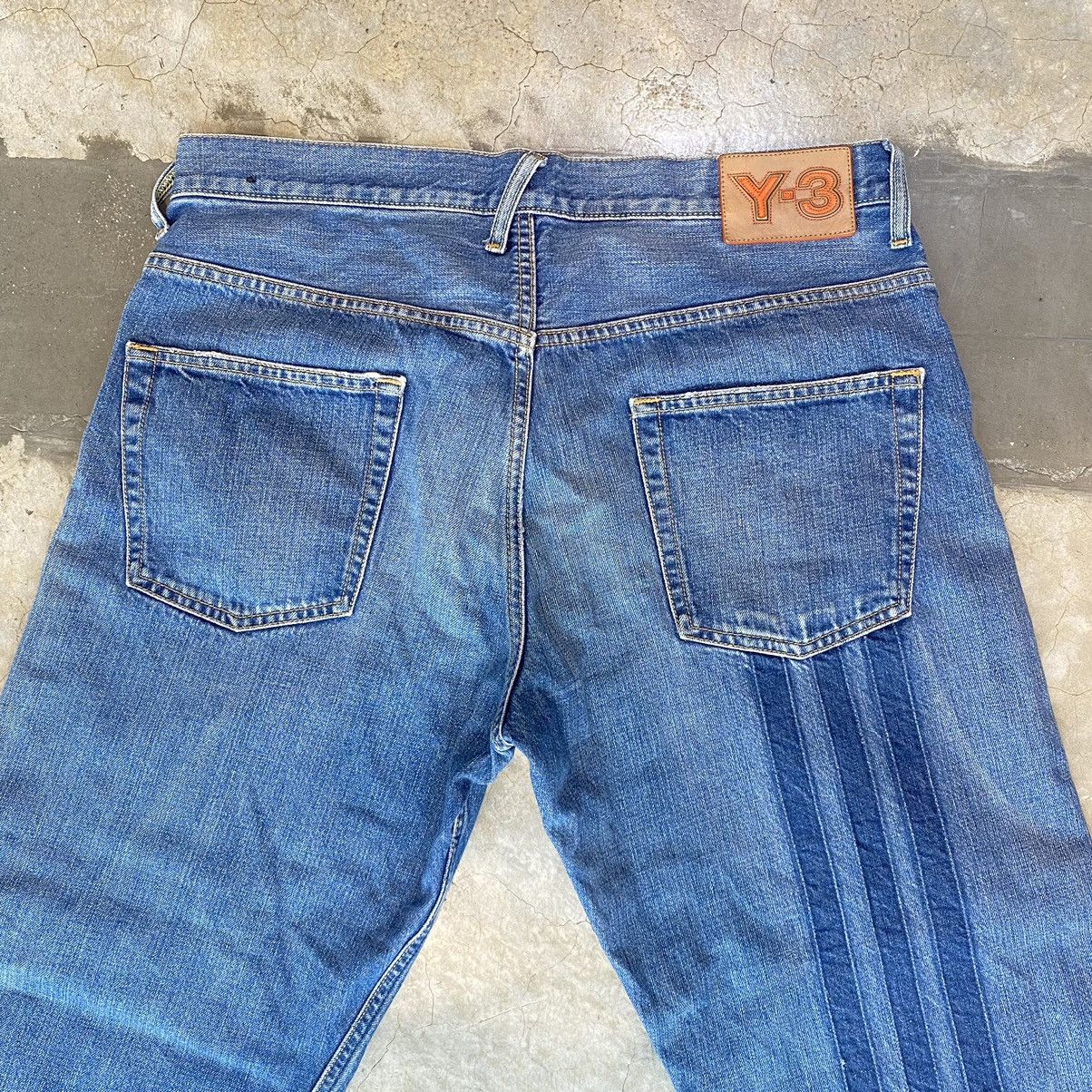 Y-3 Vintage Yohji Yamamoto Y-3 X Adidas SS05 Three Stripes Jean Size US 34 / EU 50 - 2 Thumbnail