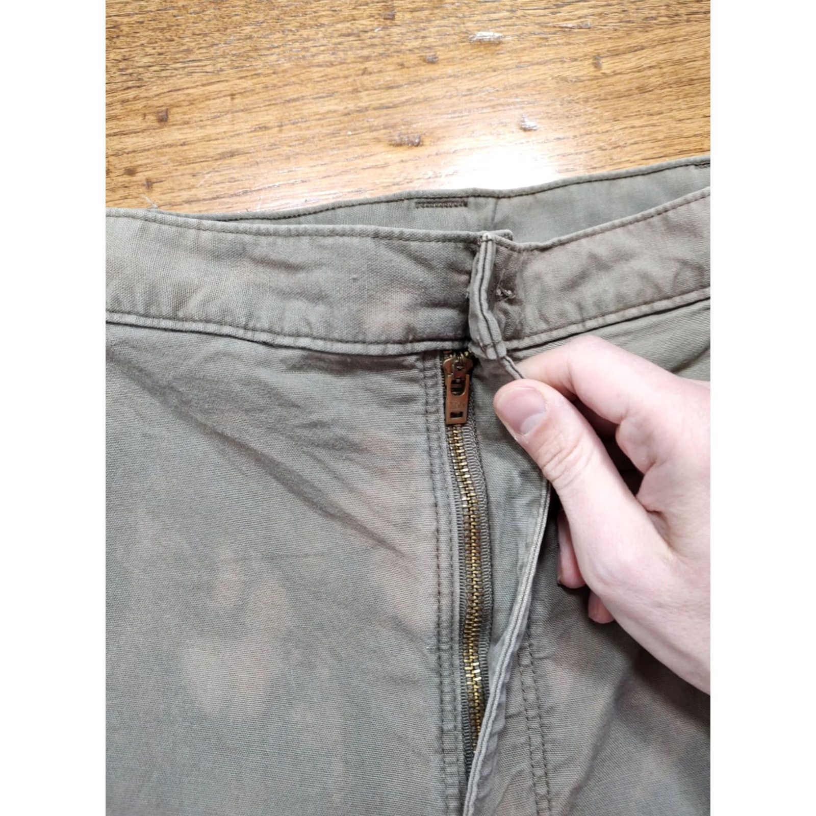 Carhartt Carhartt Carpenter Pants Brown Acid Wash Tie Dye Canvas Mens 42x32 Grunge Workwear Size US 42 / EU 58 - 6 Thumbnail