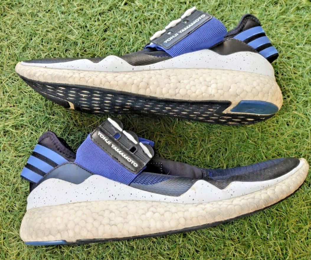 Adidas × Y-3 Adidas Y-3 Retro Boost Black Electric Blue Yohji Yamamoto Size US 8.5 / EU 41-42 - 6 Thumbnail