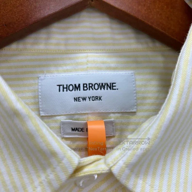 Thom Browne Thom Browne Beige Short Sleeve Shirt Size US M / EU 48-50 / 2 - 4 Thumbnail