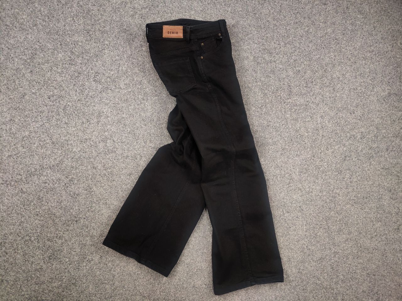 Sezane Sezane denim Le crop Black Wide Leg Minimalist Design Jeans Size 26" / US 2 / IT 38 - 10 Thumbnail