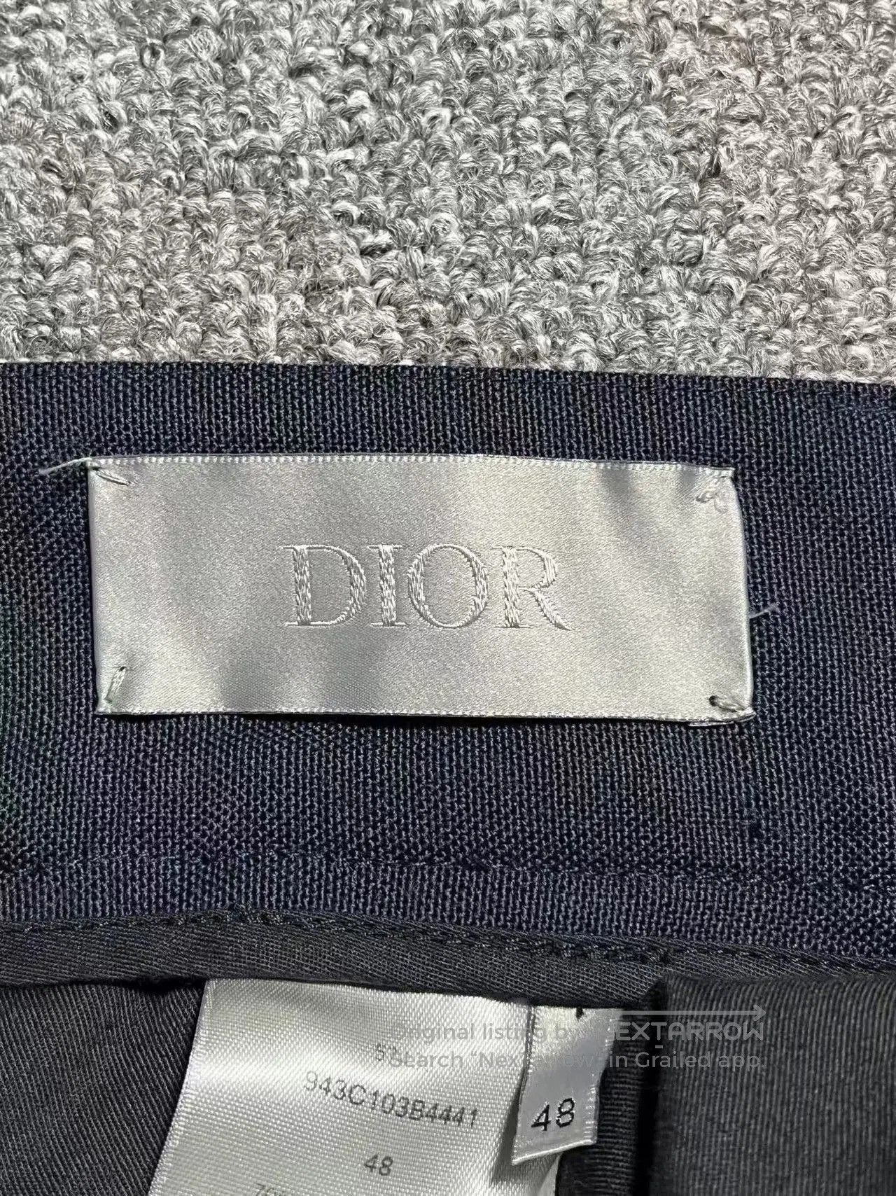 Dior Blue Tailored Casual Pants Size 32. Size US 32 / EU 48 - 4 Thumbnail