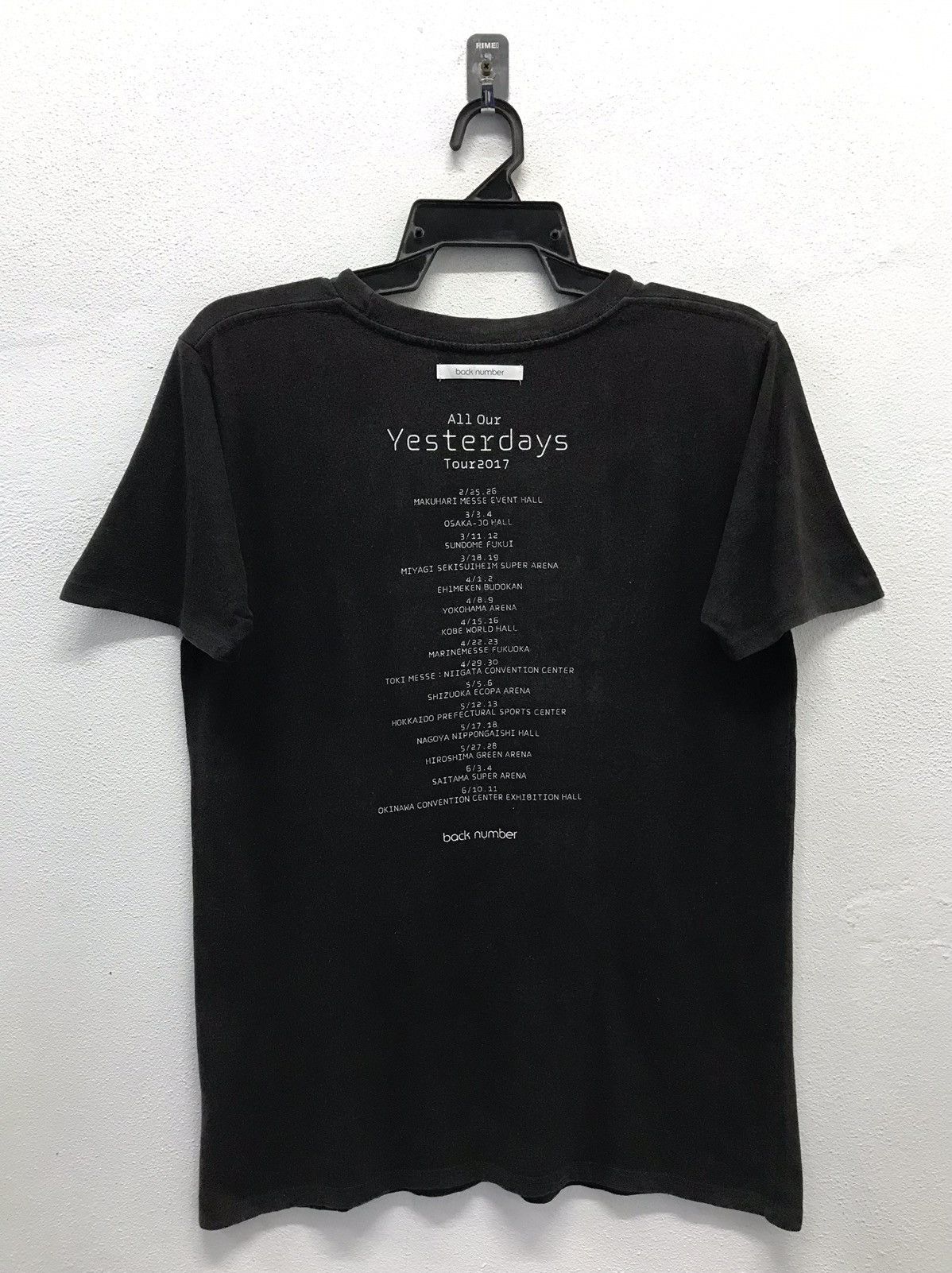 Band Tees × Japanese Brand Band Back Number All Our Yesterday Tour 2017 Shirt Size US M / EU 48-50 / 2 - 2 Thumbnail