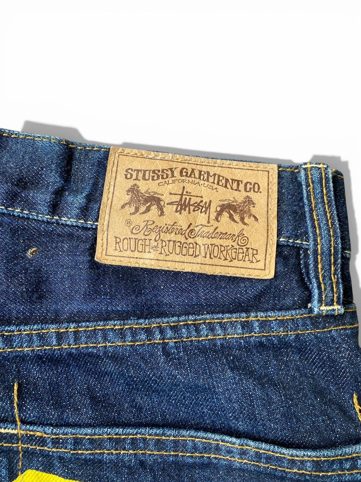 Stussy Vintage 00’s stussy Distressed spell out Jeans Size US 30 / EU 46 - 5 Thumbnail