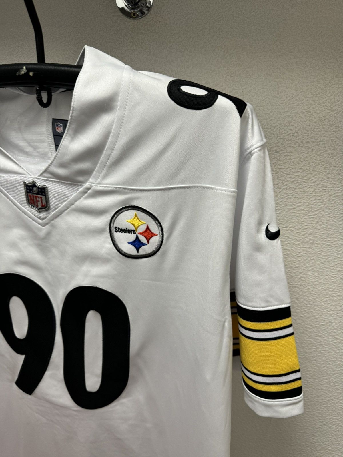 NFL Watt 90 Pittsburgh steelers white jersey nike tags Xl NFL Size US XL / EU 56 / 4 - 6 Thumbnail