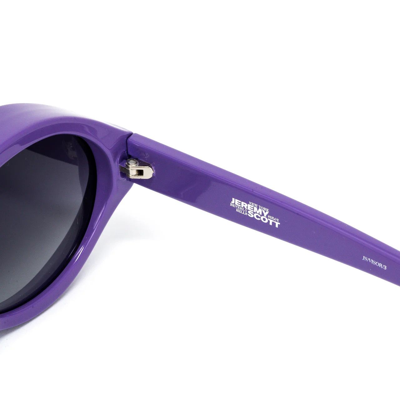 Jeremy Scott Jeremy Scott Purple Visor Oval Plastic Sunglasses Size ONE SIZE - 2 Thumbnail