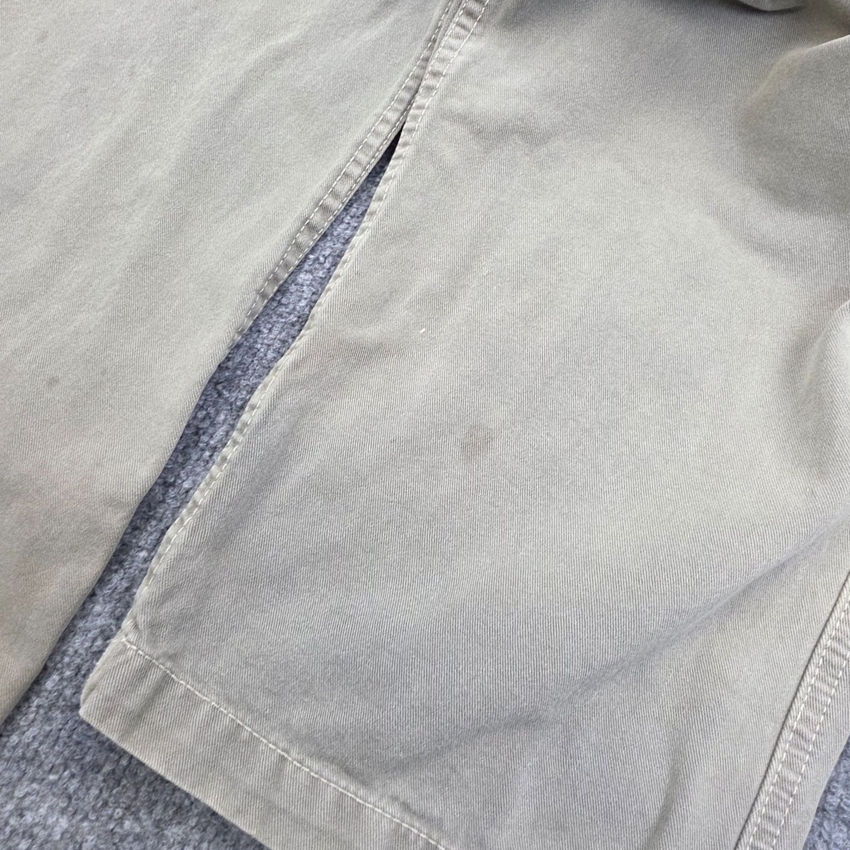 Vintage Gramicci Pants Women's 1XL Beige Green Belted Faded Made Usa, Women's (Size 40) — image 5 of 6