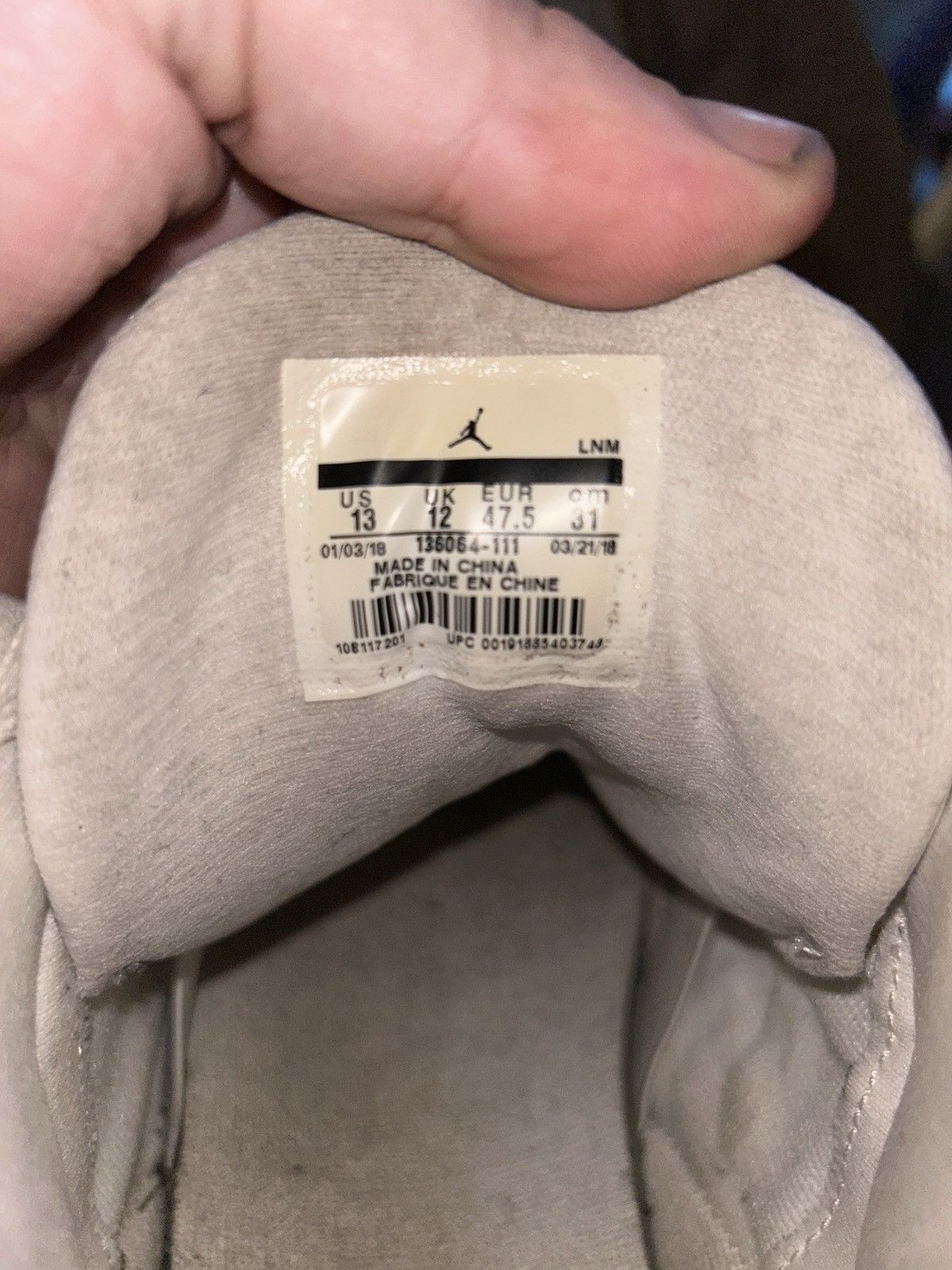 Jordan Brand Jordan 3 pure white (2018) Size US 13 / EU 46 - 6 Thumbnail