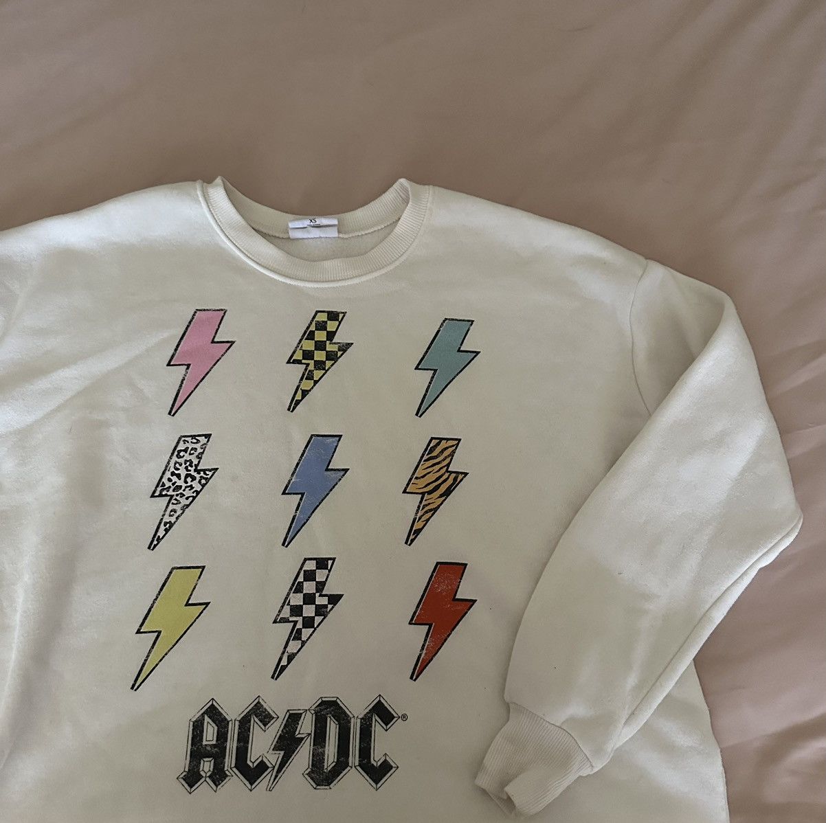 Other Oversized AC/DC Graphic Band Sweatshirt Size XS / US 0-2 / IT 36-38 - 3 Thumbnail