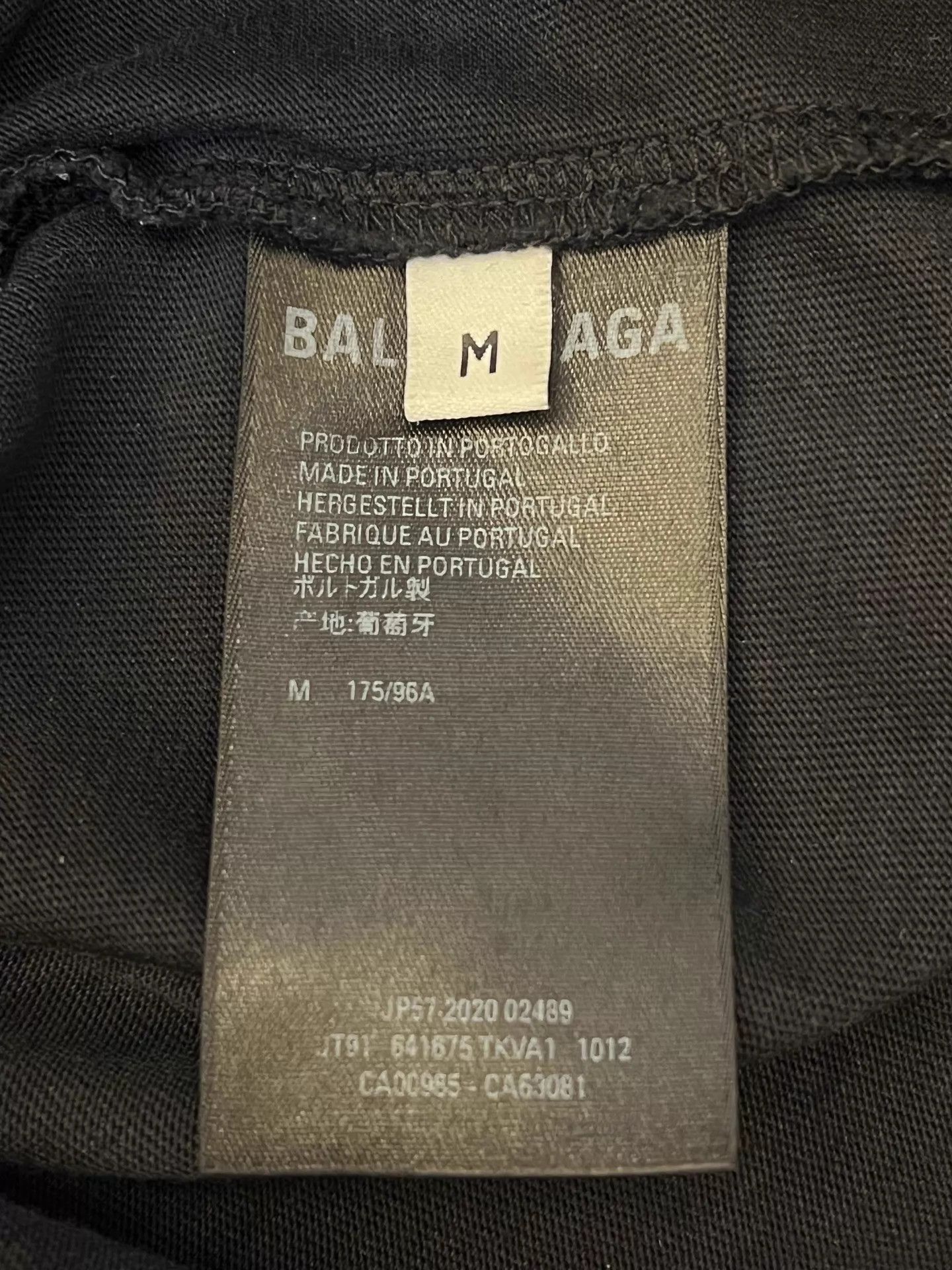 Balenciaga Balenciaga SS21 Drip Peace Melted Smile Print Black Tee M Size US M / EU 48-50 / 2 - 4 Thumbnail