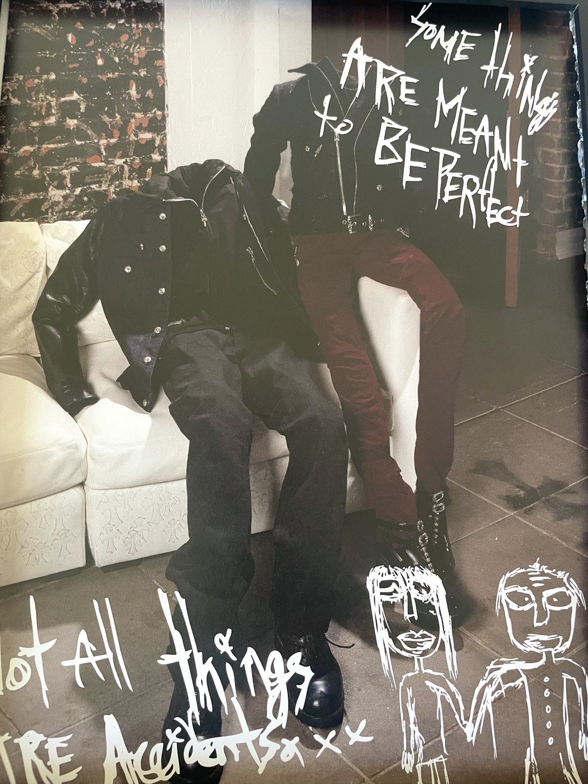 Chrome Hearts × Vintage Chrome Hearts Framed poster 9x11 Size ONE SIZE - 2 Thumbnail
