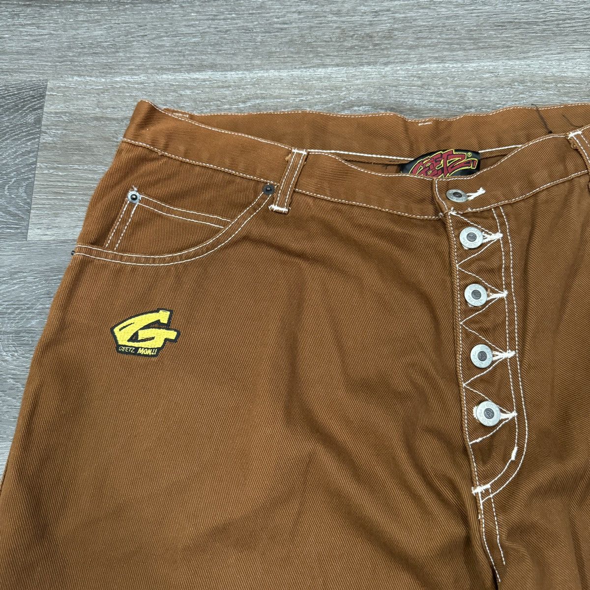 JNCO × Vintage Vintage Y2K GEETZ baggy wide leg JNCO style shorts Size US 40 / EU 56 - 5 Thumbnail
