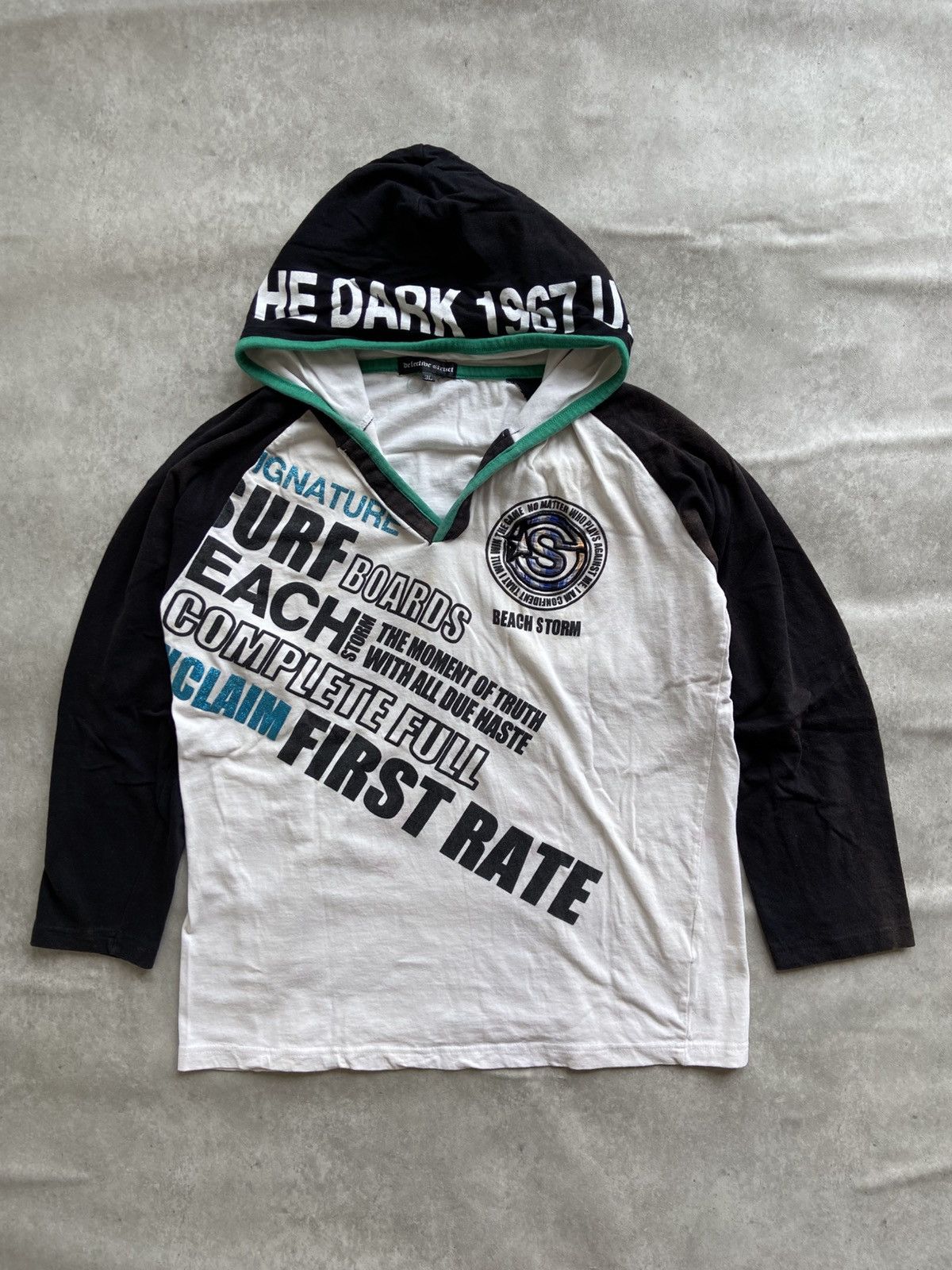 If Six Was Nine × Japanese Brand × Le Grande Bleu (L.G.B.) DETECTIVE STRUCT SURF BOARD LONGSLEEVE HOODIES Size US XL / EU 56 / 4 - 1 Thumbnail
