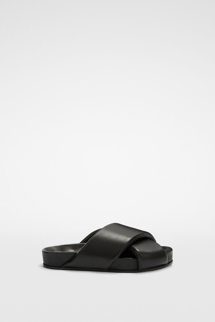 Jil Sander o1w1db10825 Padded Slides in Black Size US 9.5 / EU 42-43 - 1 Thumbnail