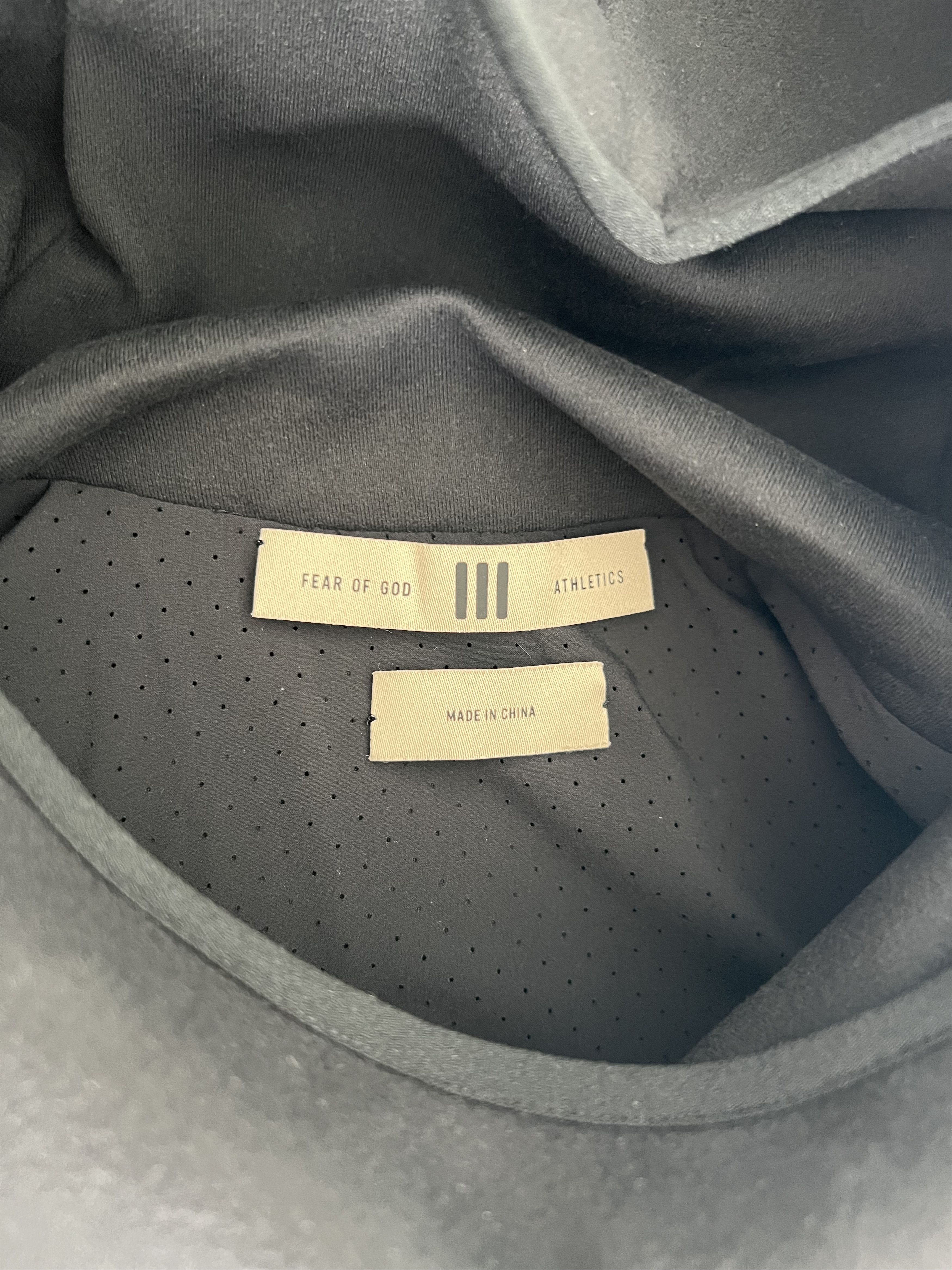 Adidas × Fear of God Adidas Fear of God Athletics Suede Fleece Hoodie in Black Size US L / EU 52-54 / 3 - 7 Thumbnail