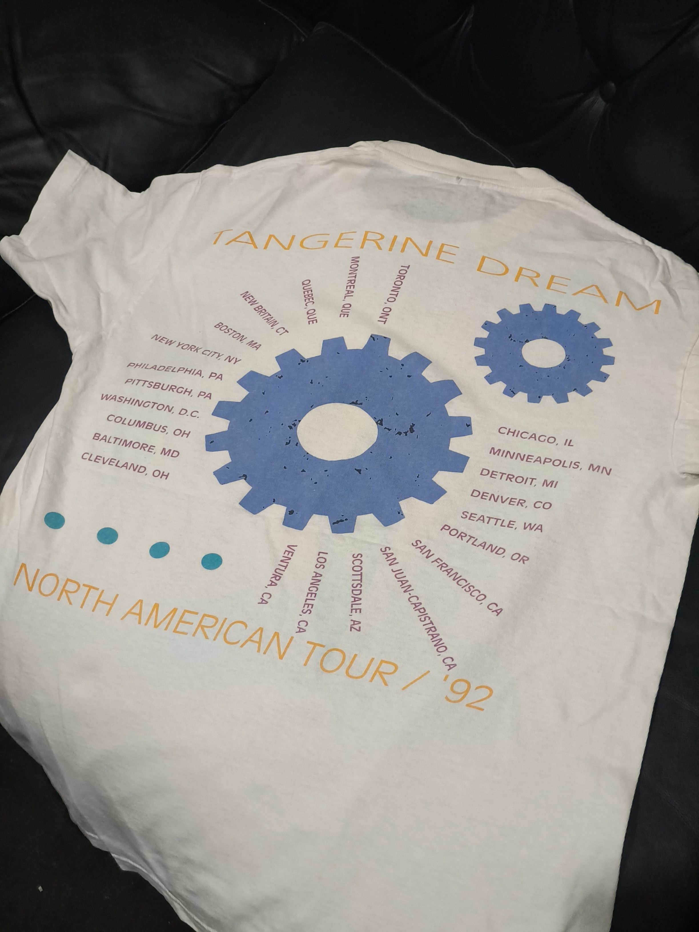 Band Tees Vintage 90s Tangerine dream tour t shirt Size US L / EU 52-54 / 3 - 4 Thumbnail