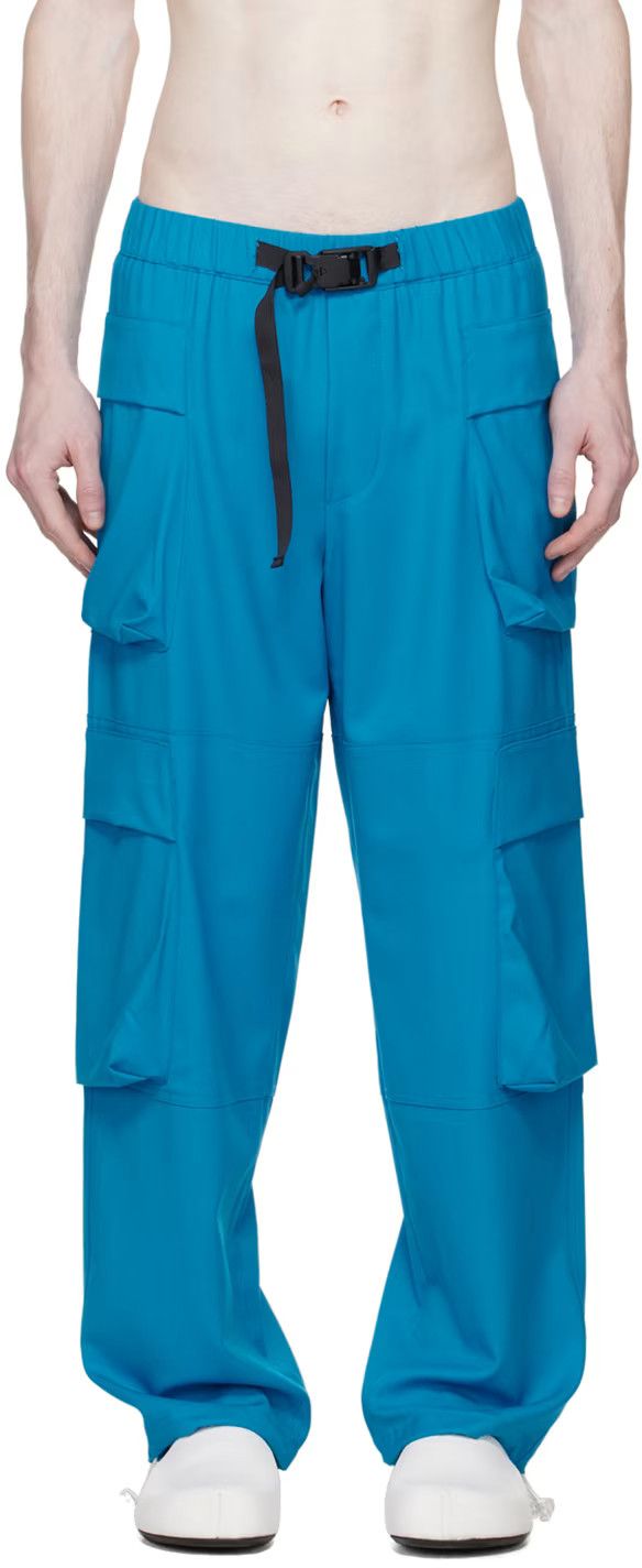 BONSAI USD470 BONSAI BLUE BELTED CARGO PANTS Size US 34 / EU 50 - 8 Thumbnail