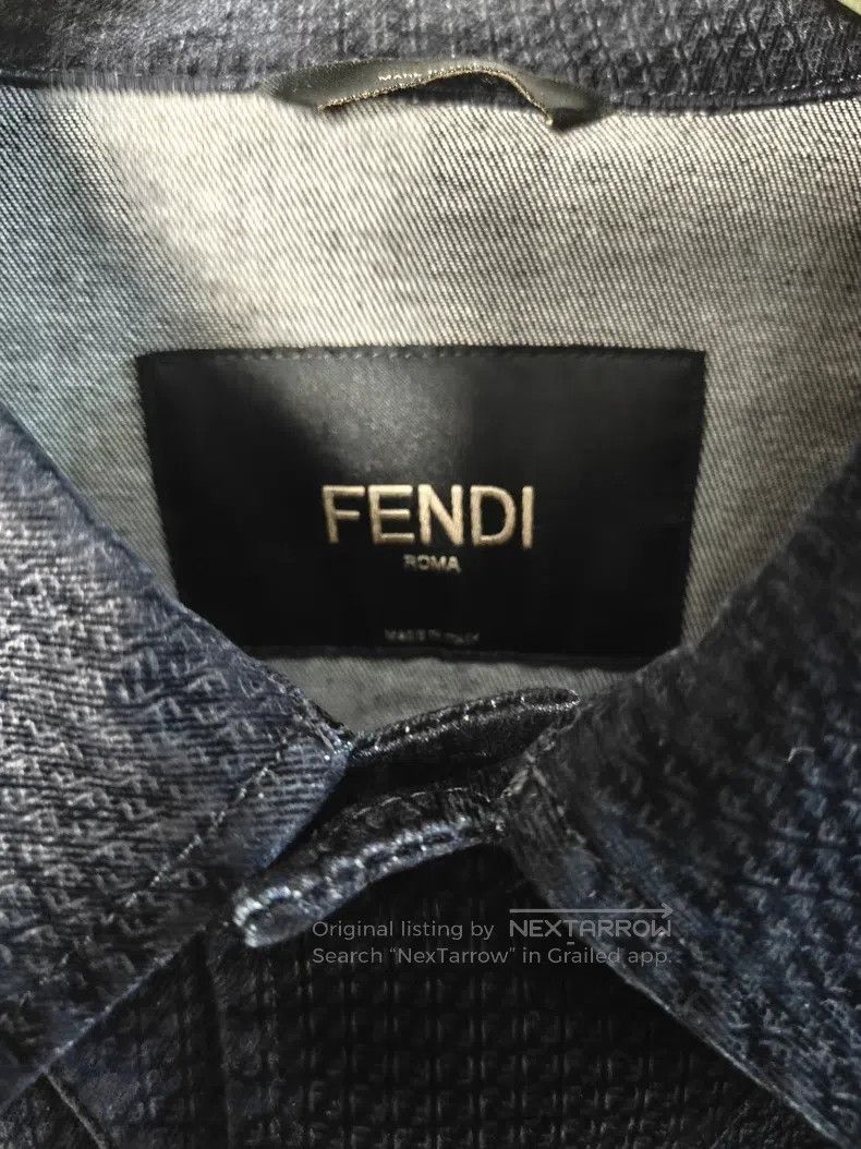 Fendi Fendi Flock Full Print Denim Jacket Size US M / EU 48-50 / 2 - 4 Thumbnail