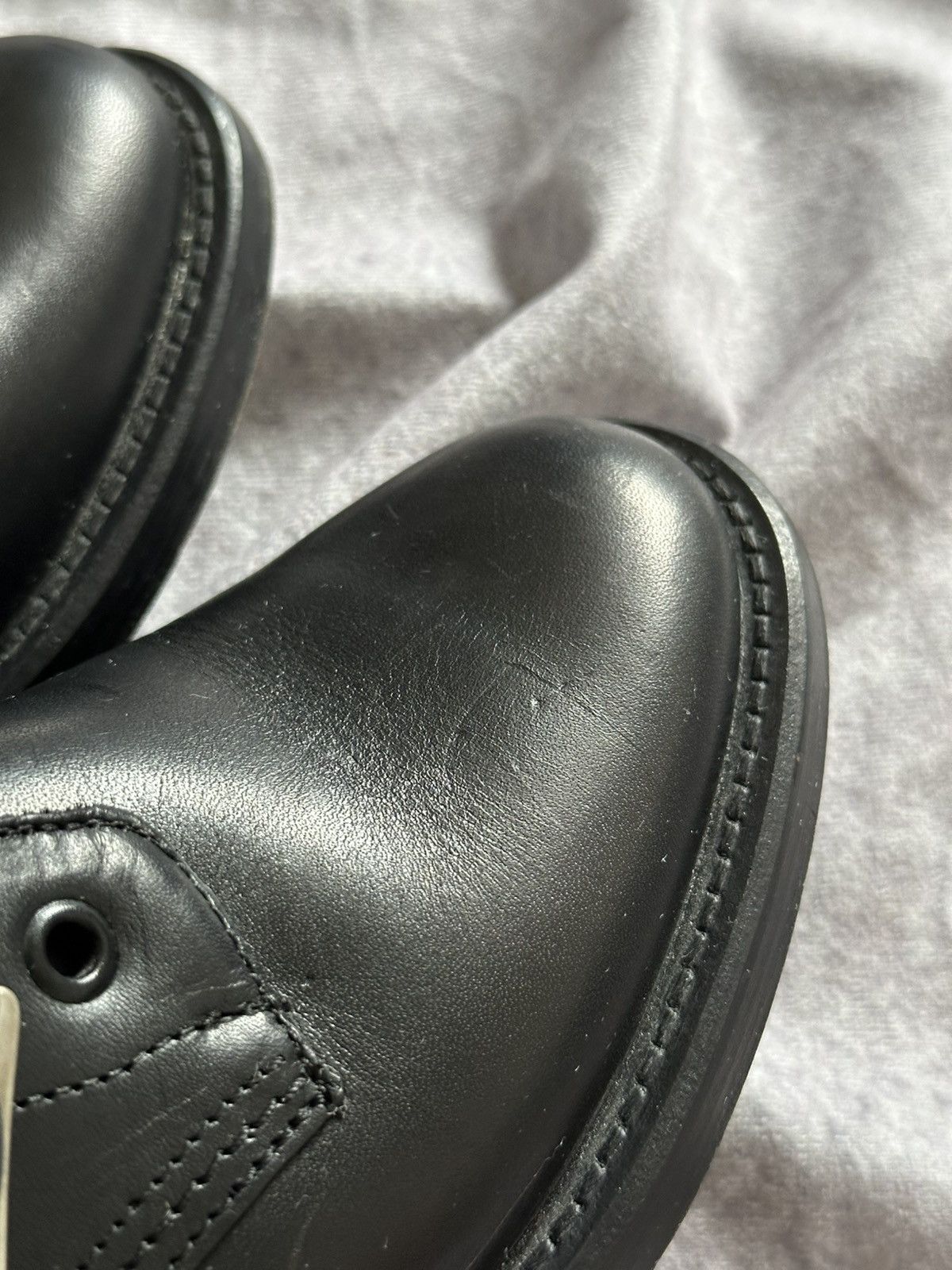 Saint Laurent Paris Saint Laurent Paris Studded Strap Rangers Boot Black Size US 6.5 / IT 36.5 - 8 Thumbnail