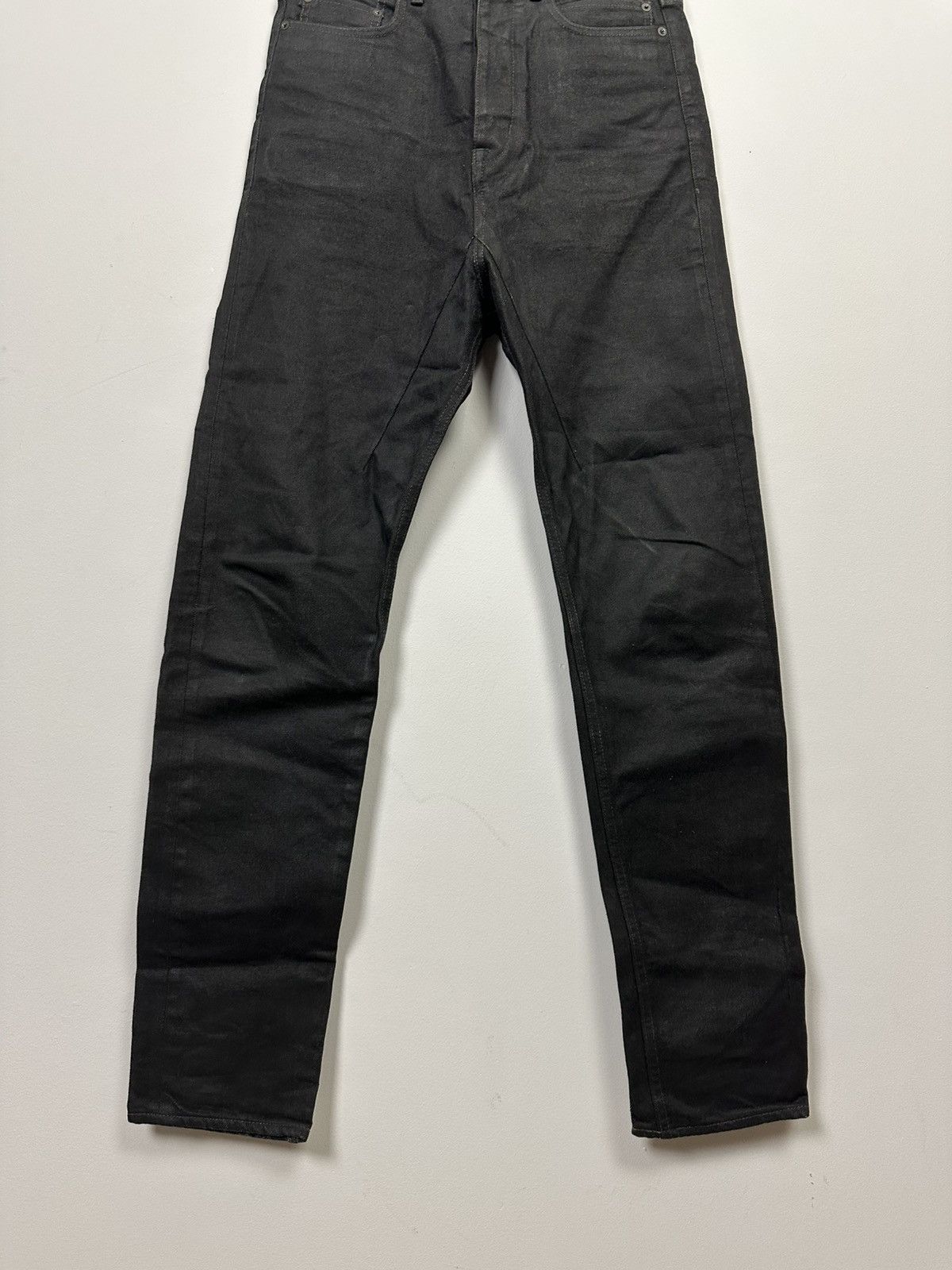 Rick Owens Drkshdw DRKSHDW Waxed Collapse Cut Denim Size US 31 - 3 Thumbnail