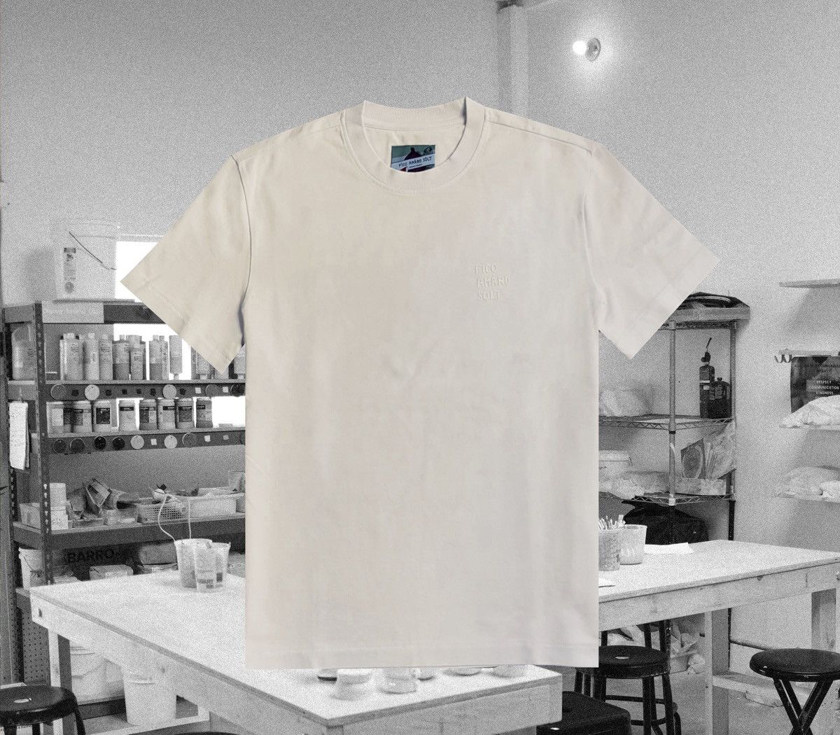 Vintage FìCO AMÀRO SÔLT BLiND STiTCH CACTUS TEE CREAM ORANGE COUNTY Size US XL / EU 56 / 4 - 19 Thumbnail