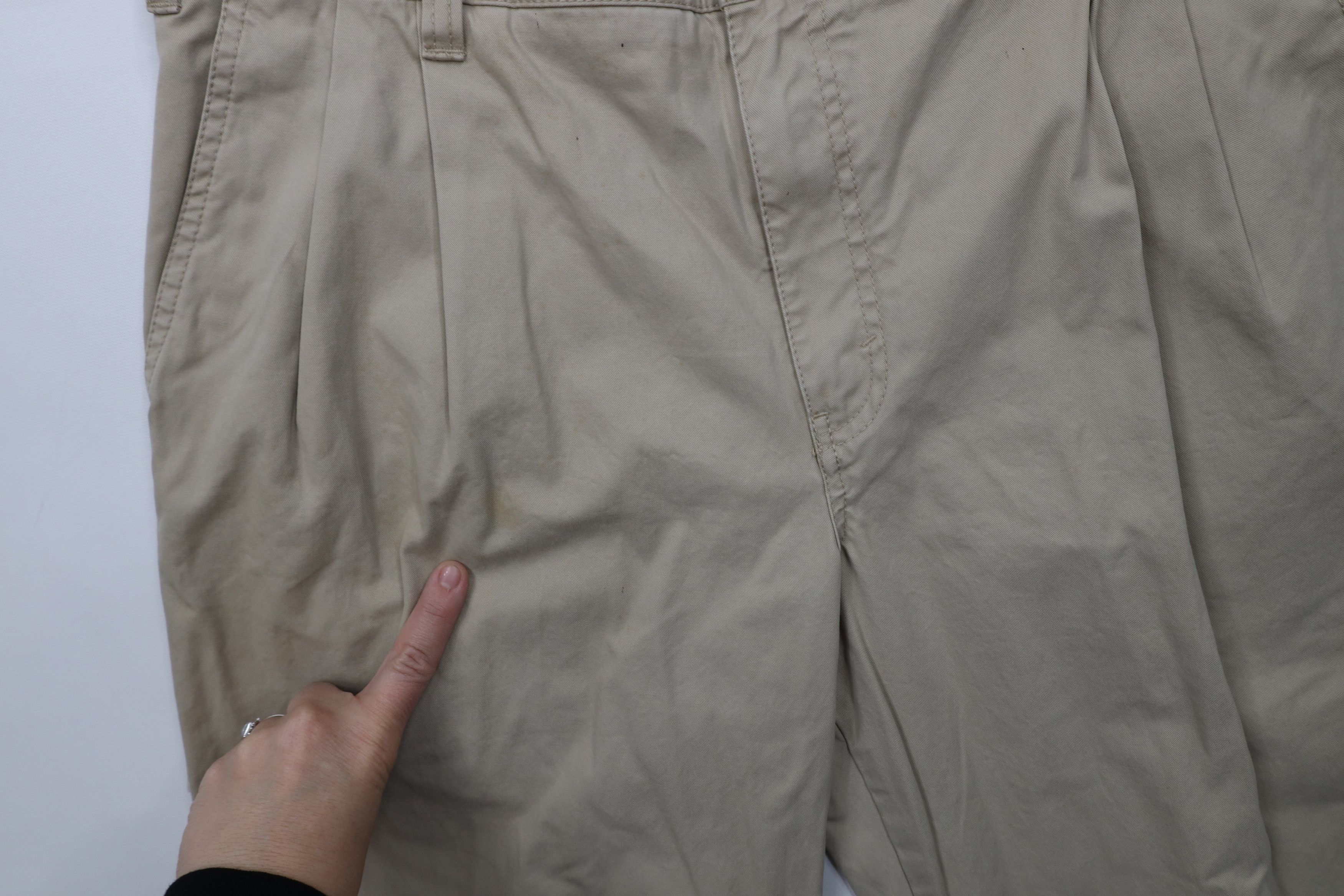 Eddie Bauer Deadstock Vintage Eddie Bauer Pleated Wide Leg Chino Pants Size US 36 / EU 52 - 5 Thumbnail