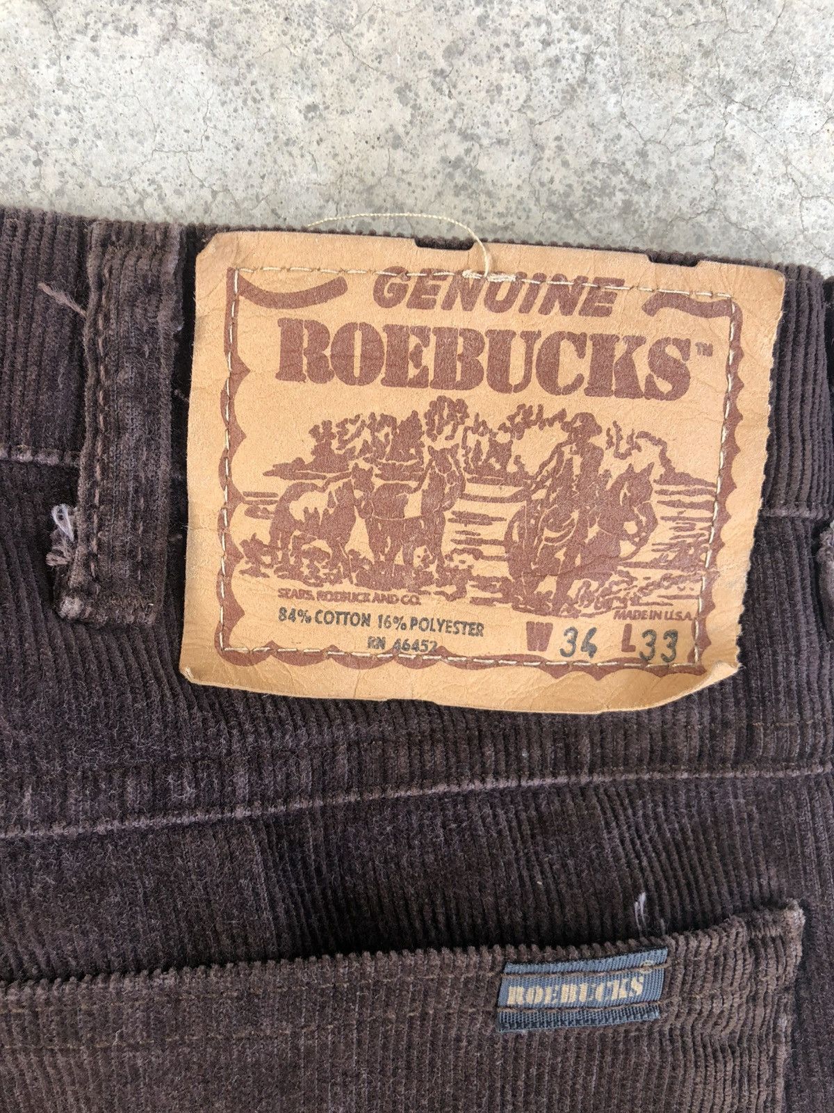 If Six Was Nine × Vintage Vintage Roebucks Flared Pants Corduroy Size US 32 / EU 48 - 14 Thumbnail