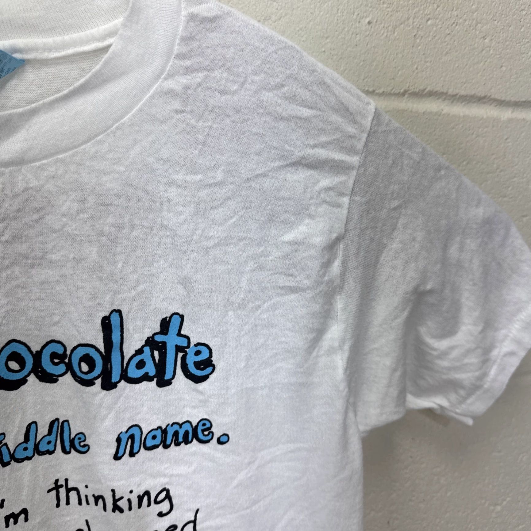 CHOCOOLATE VINTAGE Hallmark Shoebox Greetings T-Shirt White Cotton Unisex Adults Medium White Cartoon Dog 90s Fun Casual Size M / US 6-8 / IT 42-44 - 6 Thumbnail