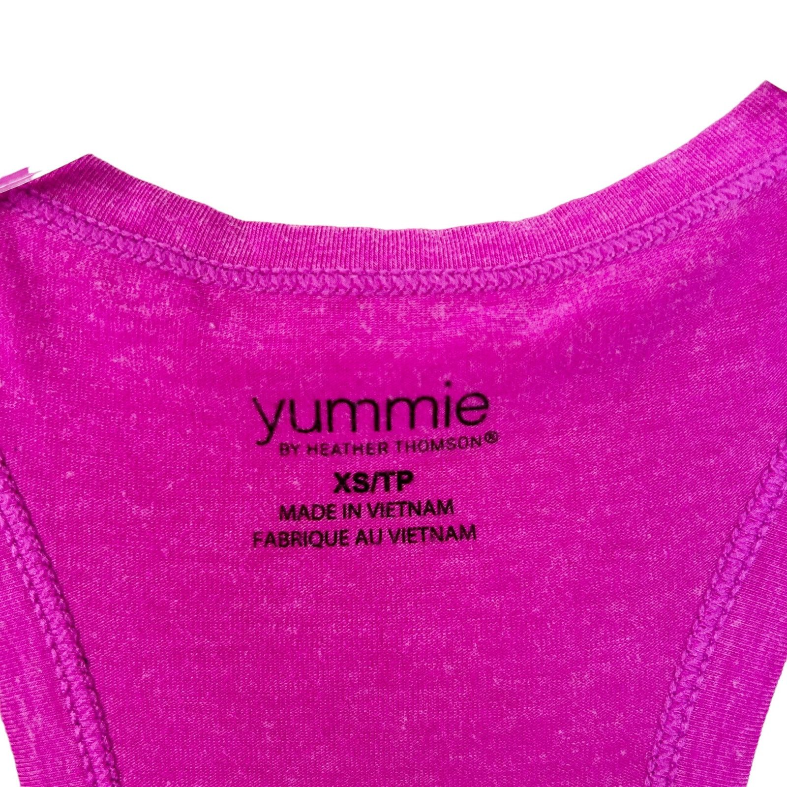 Other Yummie by Heather Thomson Pink Racerback Tank Top Sz XS Size XS / US 0-2 / IT 36-38 - 2 Thumbnail