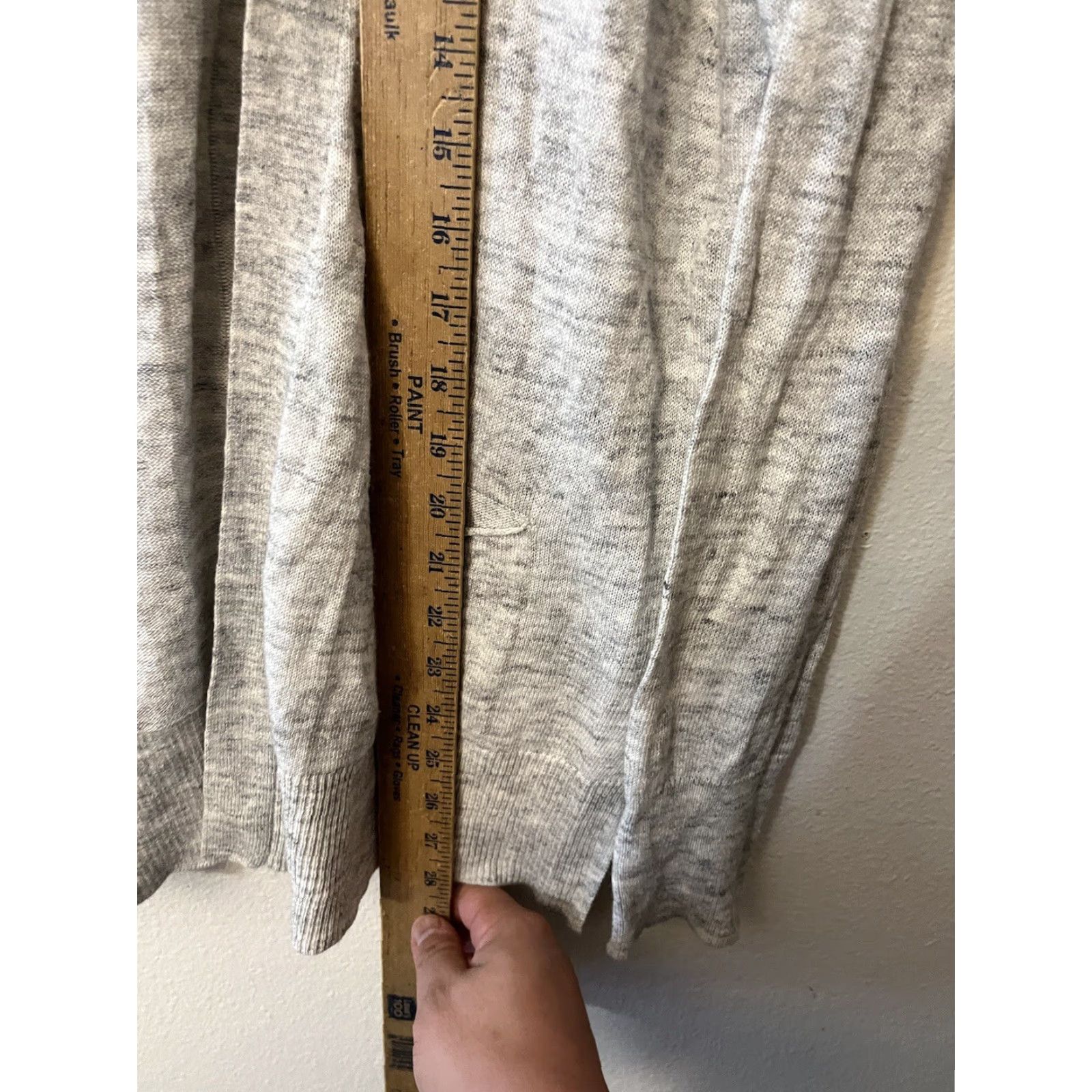 Gap Gap Cardigan Women's Short Sleeve Knit Open Front Medium Gray 90s Retro City Casual Size M / US 6-8 / IT 42-44 - 3 Thumbnail