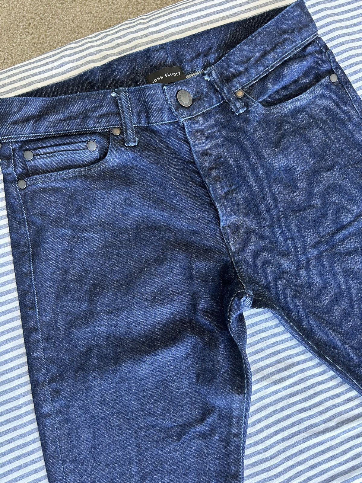 John Elliott Sample Raw Japanese Denim Jeans Size US 29 - 2 Thumbnail