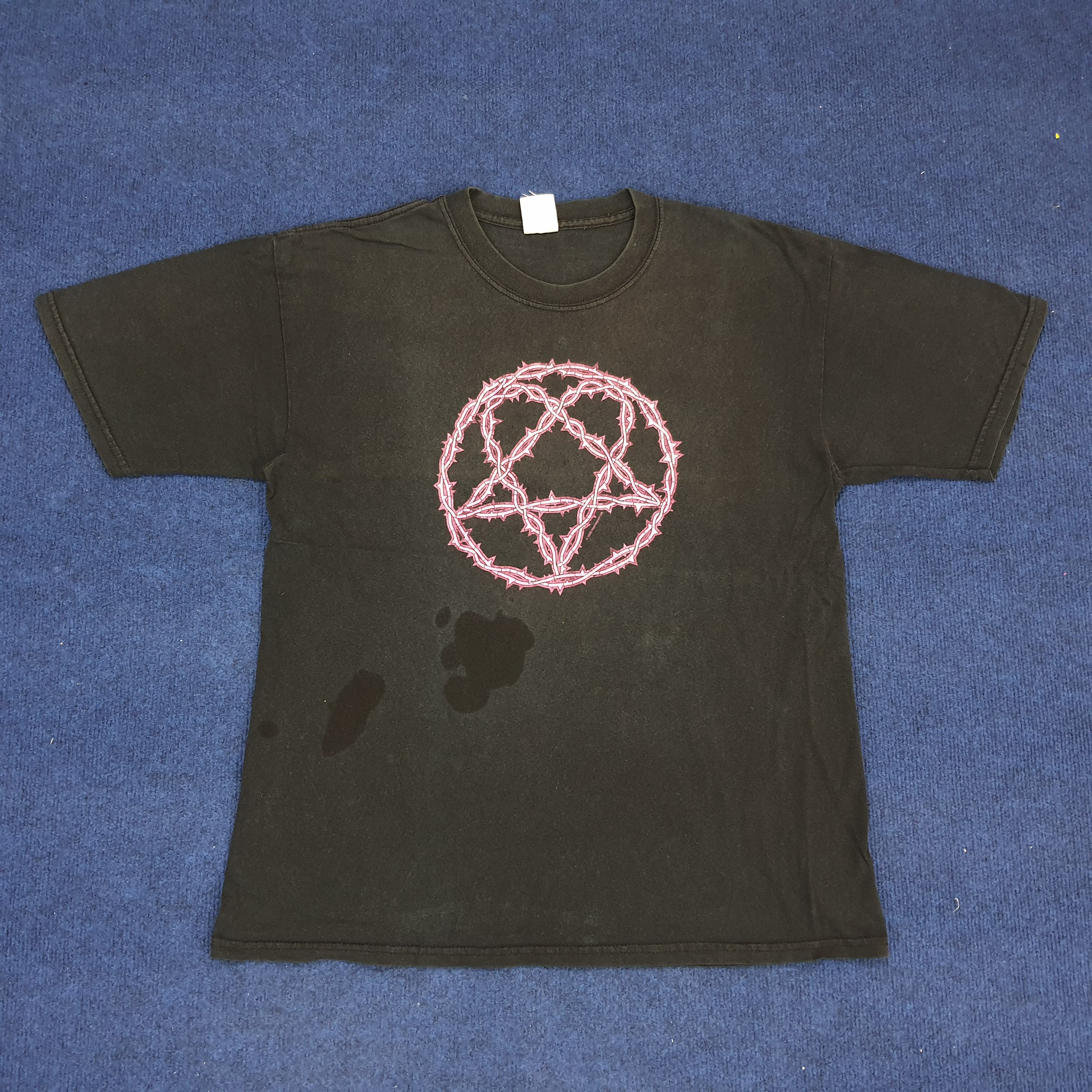Band Tees × Vintage Vintage HIM 2005 Rock Band Tour T-shirt Size US L / EU 52-54 / 3 - 1 Thumbnail