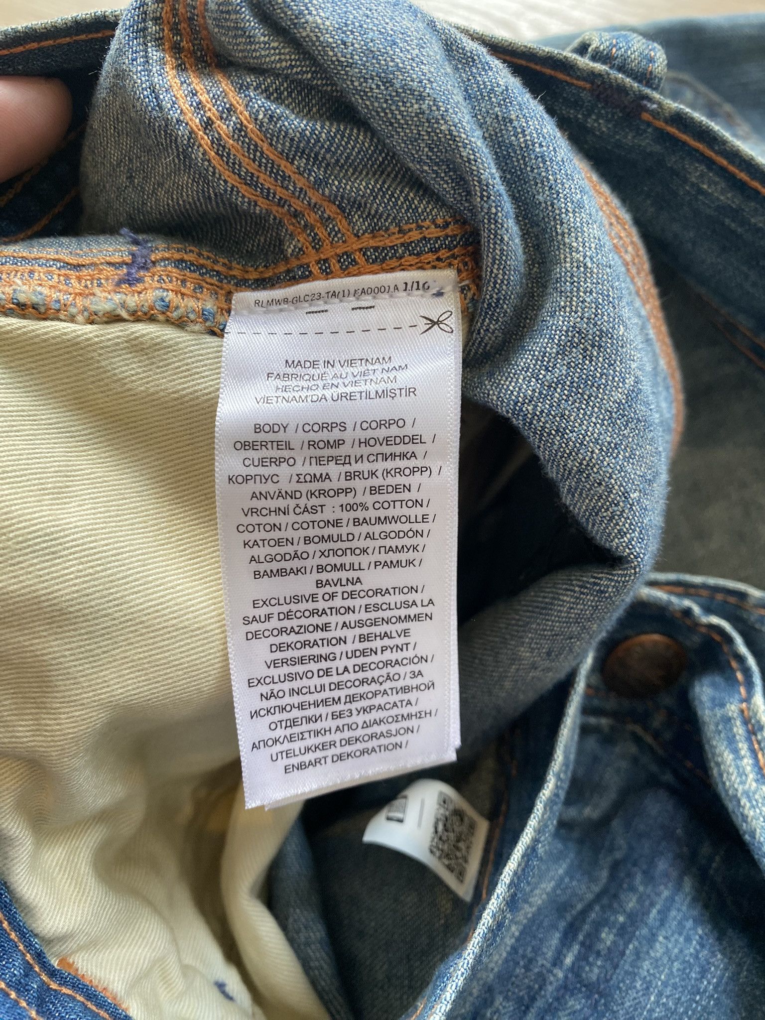 RRL Ralph Lauren Polo Ralph Lauren Relaxed Fit Distressed Carpenter Jean Size US 38 / EU 54 - 22 Thumbnail