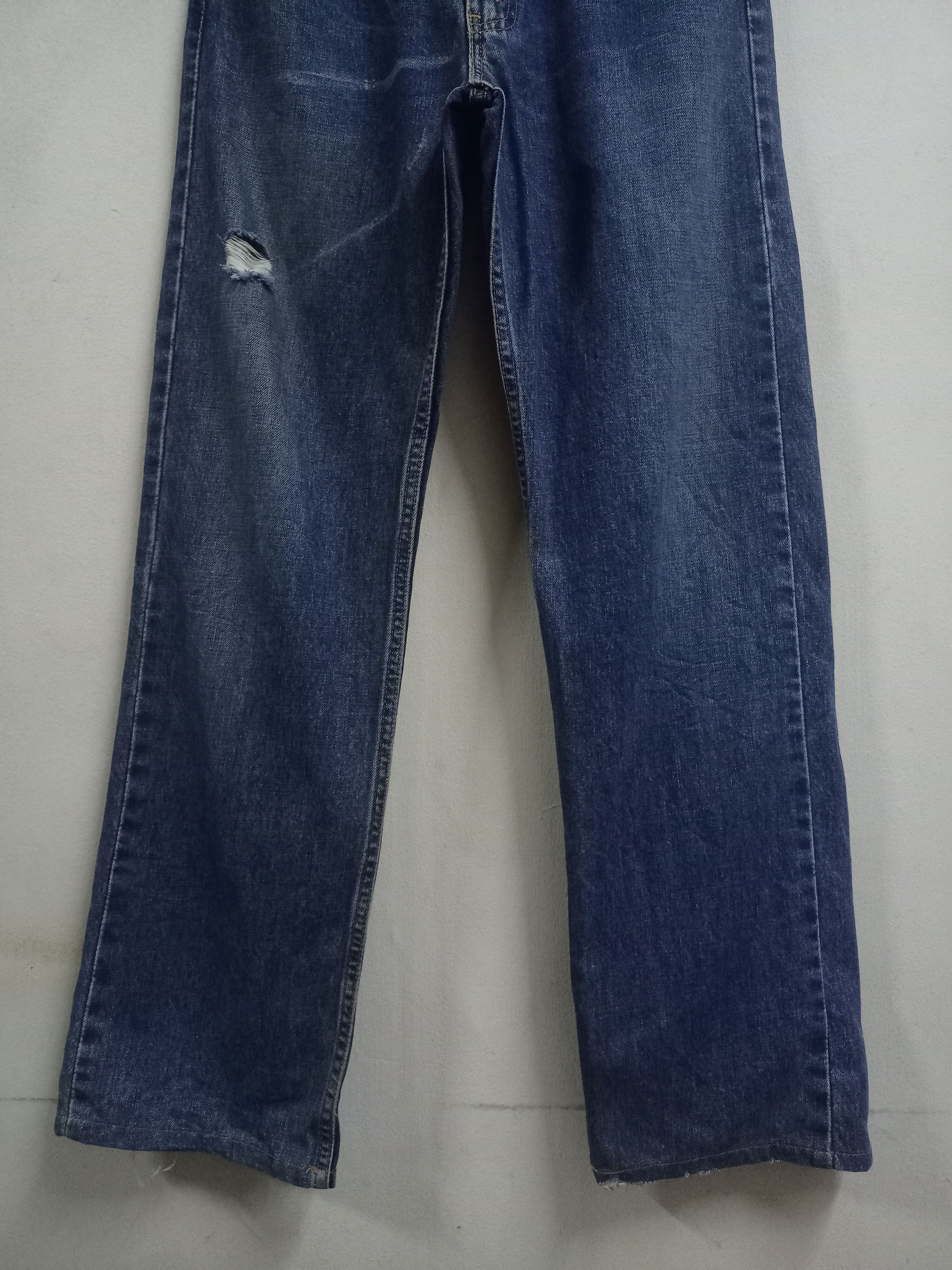 Levi's × Levi's Vintage Clothing Vintage 90s Levis 512 Blue Wash Distressed Baggy Jeans Size US 30 / EU 46 - 6 Thumbnail