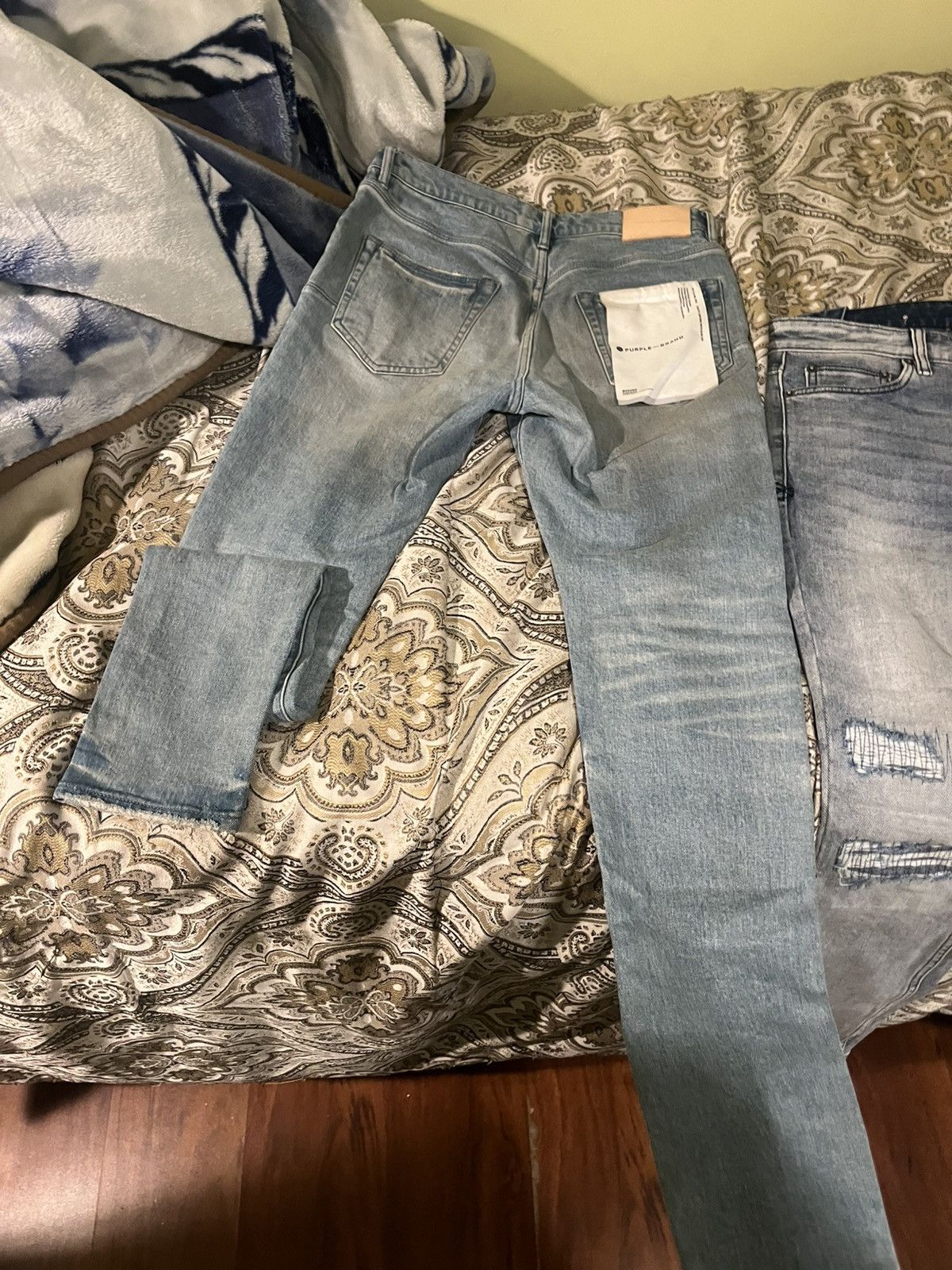 Purple Brand PURPLE BRAND (LIGHT INDIGO PLAIN VINTAGE JEAN) Size US 30 / EU 46 - 3 Thumbnail