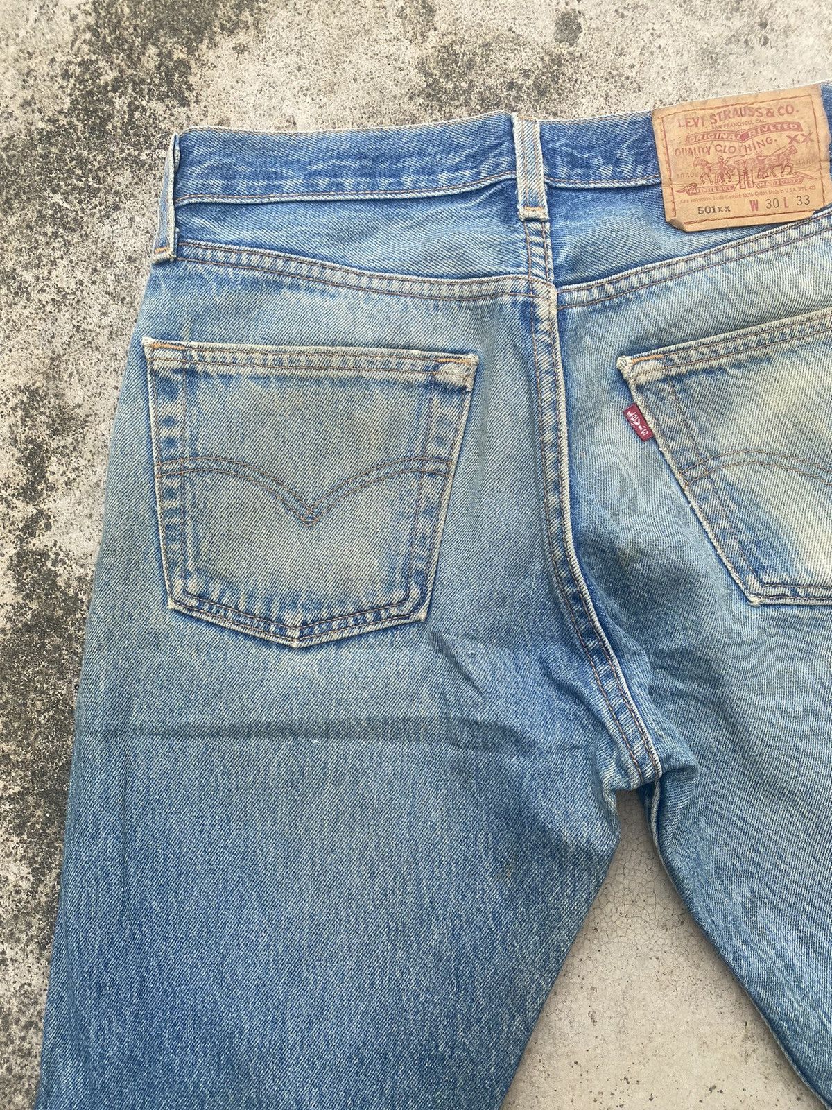 Levi's Vintage Clothing × Vintage Vintage Levis 501xx Distressed Denim Size US 29 - 16 Thumbnail