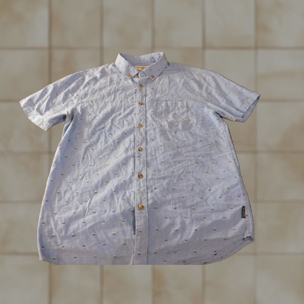 Billabong Billabong Shirt Button-Up Mens M Blue Beach Graphic Surf Cali Short Sleeve Collared Geometric Pattern Casual Size US M / EU 48-50 / 2 - 1 Thumbnail