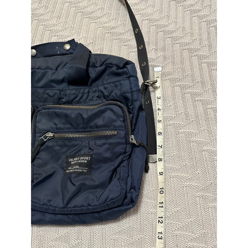 Polo Ralph Lauren Vintage 90s Polo Ralph Lauren navy messenger bag Size ONE SIZE - 8 Thumbnail