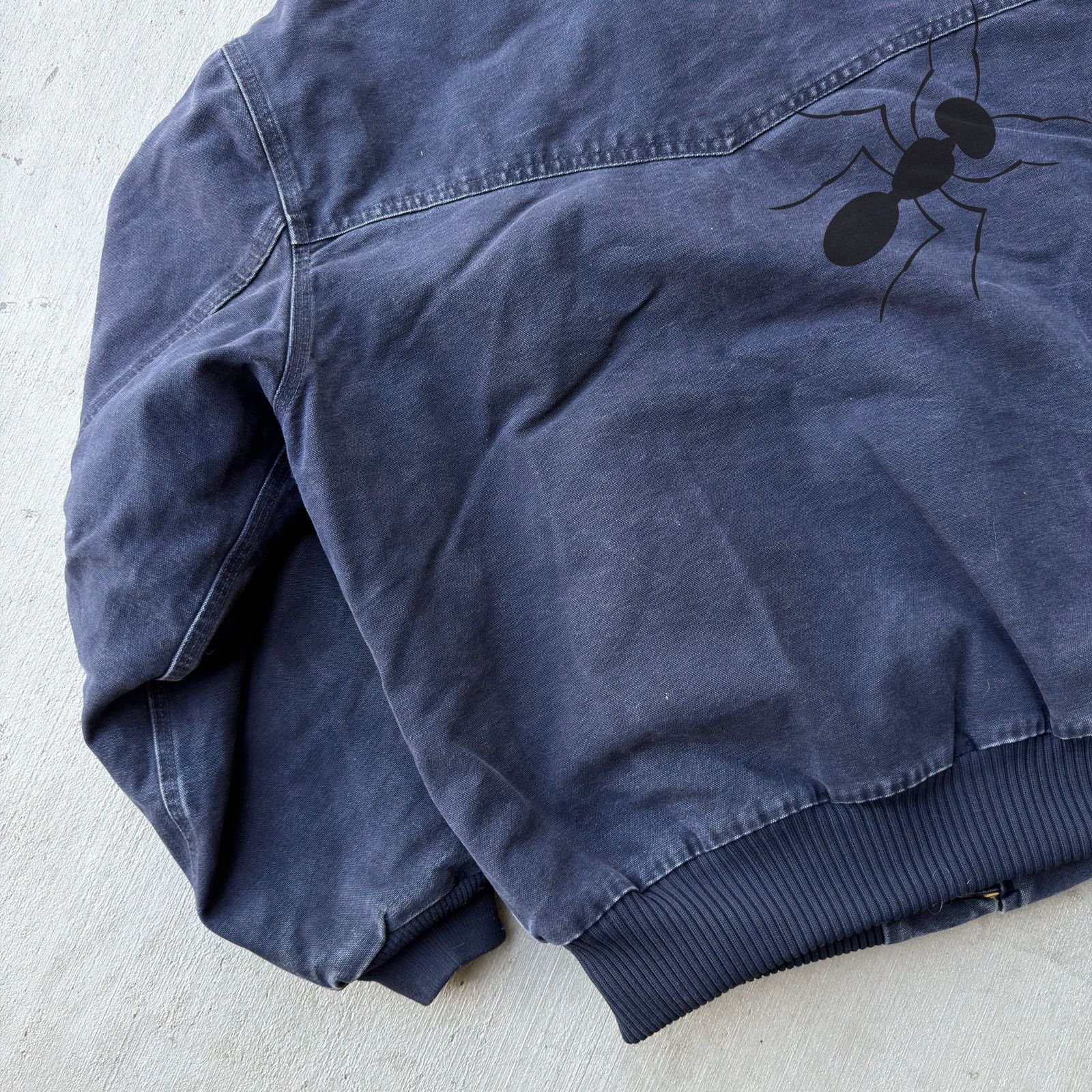 Carhartt × Vintage Carhartt blue Santa Fe quilted work wear jacket Size US XL / EU 56 / 4 - 7 Thumbnail