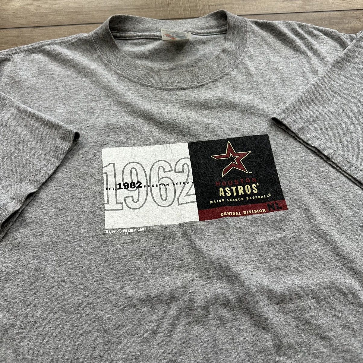 MLB Vintage 2003 Majestic Houston Astros MLB Graphic Tee Size US L / EU 52-54 / 3 - 6 Thumbnail