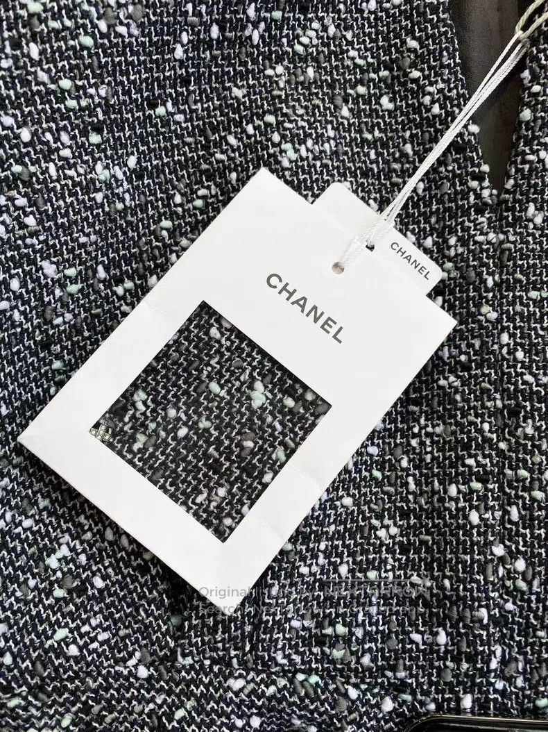 Chanel Chanel Knitted tweed gray dress Size XXS / US 00 / IT 34 - 8 Thumbnail