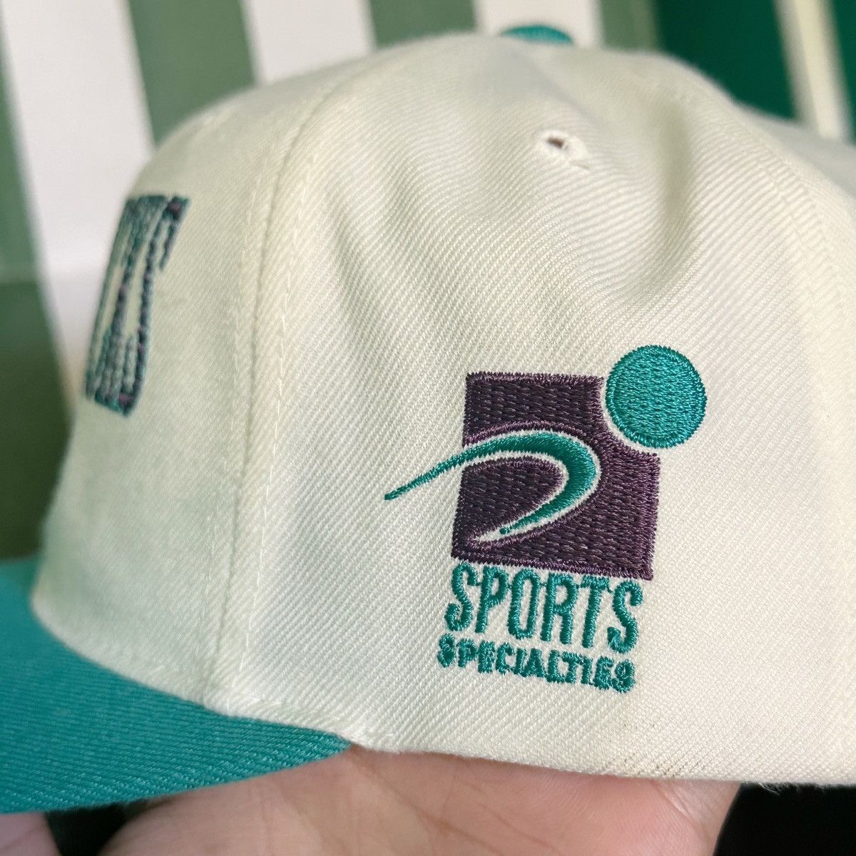 NHL × Sports Specialties × Vintage Vintage 90s Mighty Ducks Laser Sports Specialties Hat Size ONE SIZE - 4 Thumbnail